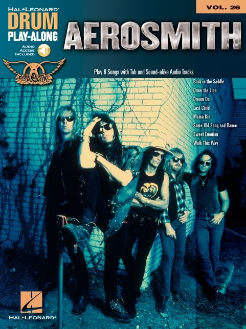 Aerosmith Drum Play-Along Volume 26 Book/Online Audio