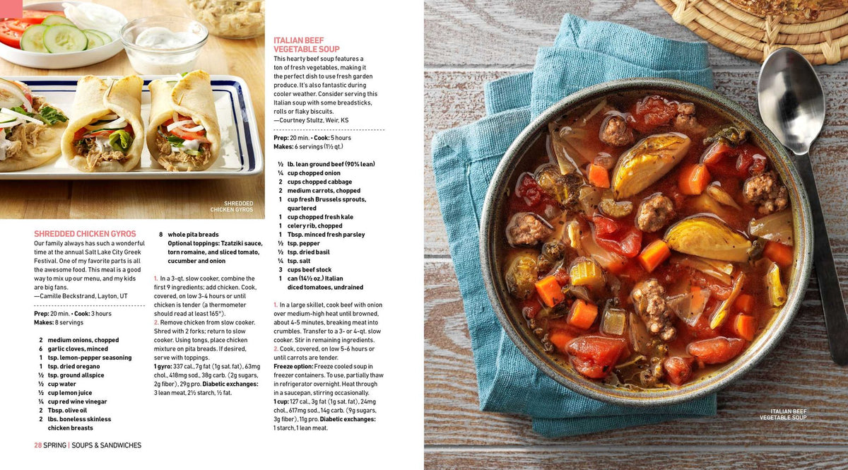 Taste of Home Slow Cooker Through the Seasons: 350+ Seasonal Recipes For Busy Families