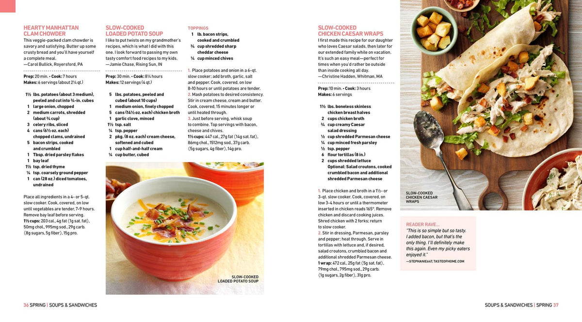 Taste of Home Slow Cooker Through the Seasons: 350+ Seasonal Recipes For Busy Families