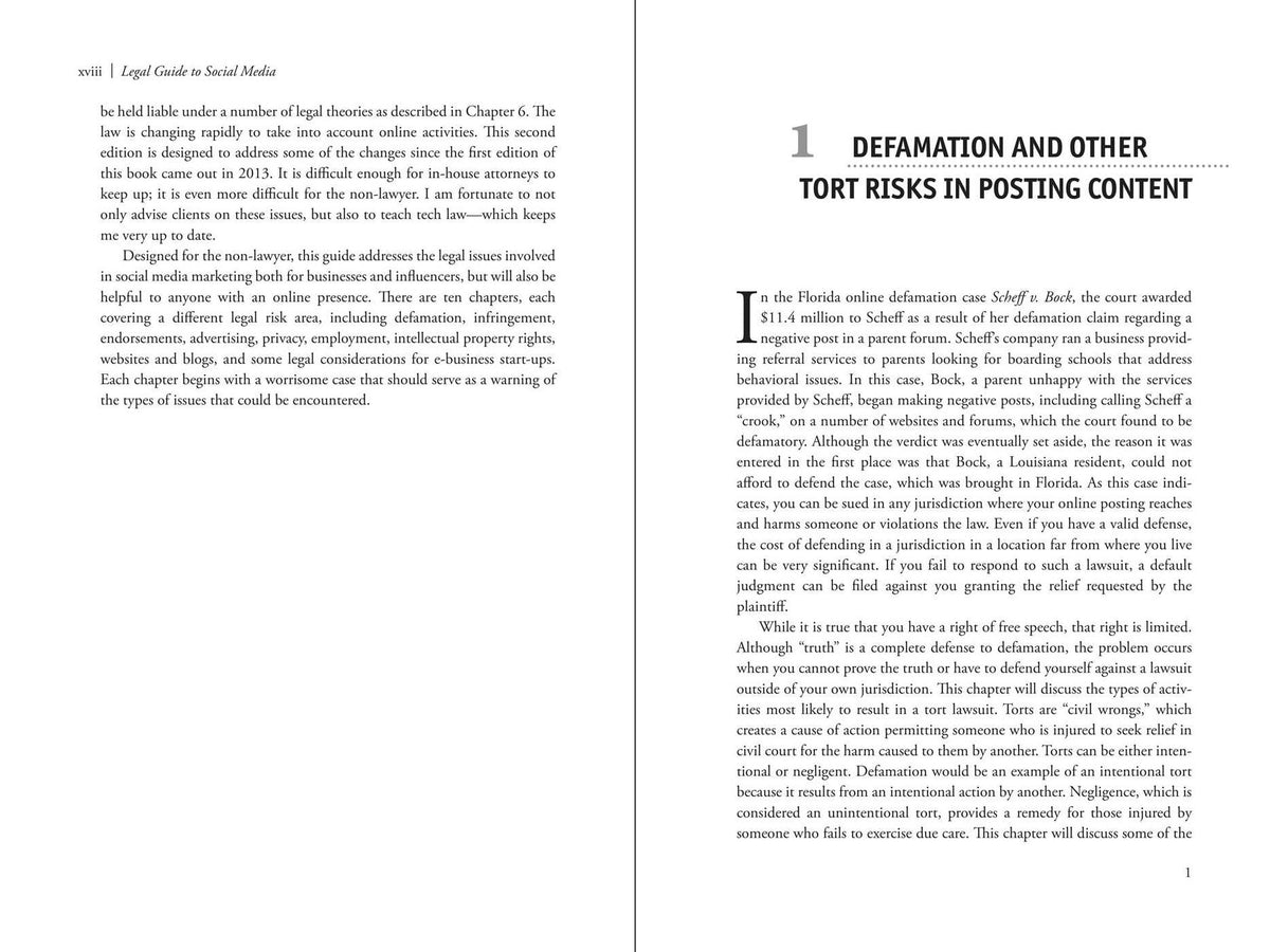 Legal Guide to Social Media, Second Edition: Rights and Risks for Businesses, Entrepreneurs, and Influencers