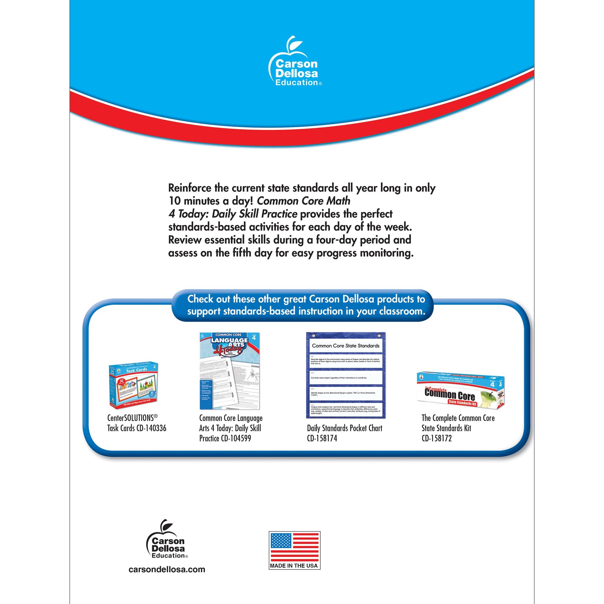 Common Core Math 4 Today, Grade 4: Daily Skill Practice