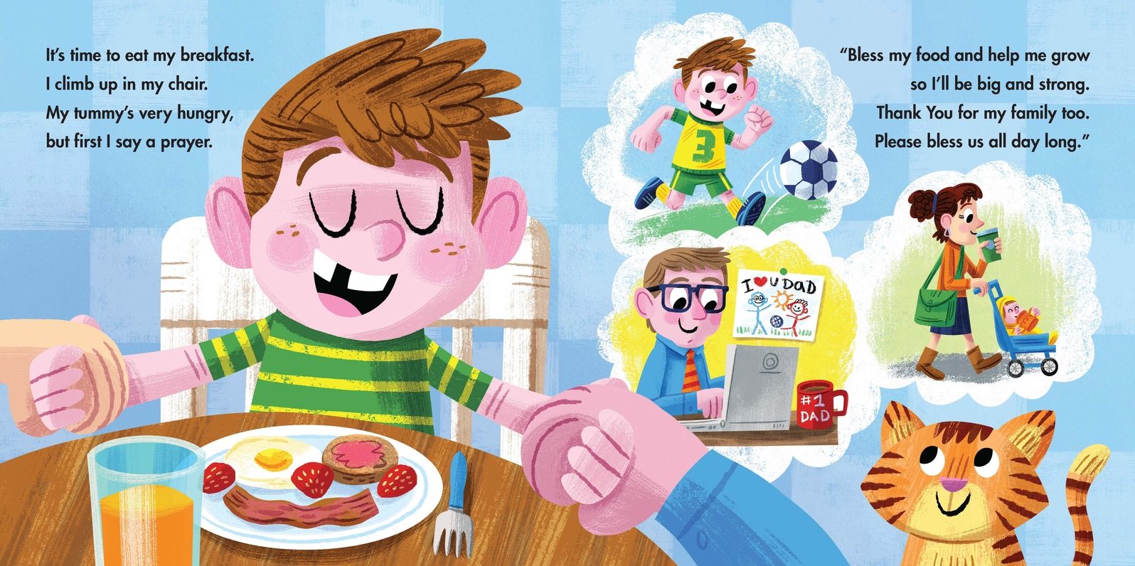 First I Say a Prayer: (A Rhyming Board Book for Toddlers and Preschoolers Ages 1-3 with Prayers for Bedtime, Meals, and More)