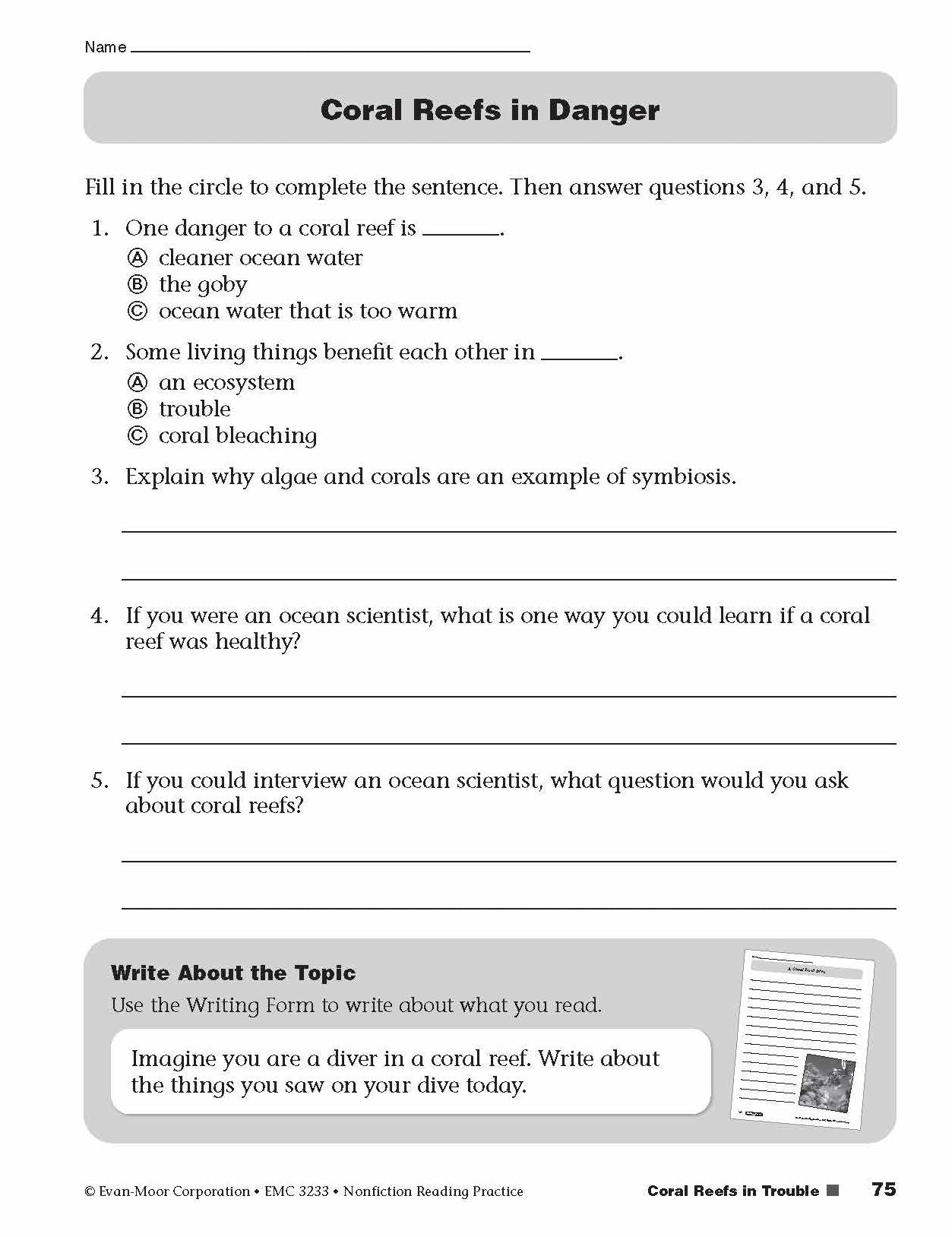 Nonfiction Reading Practice, Grade 3