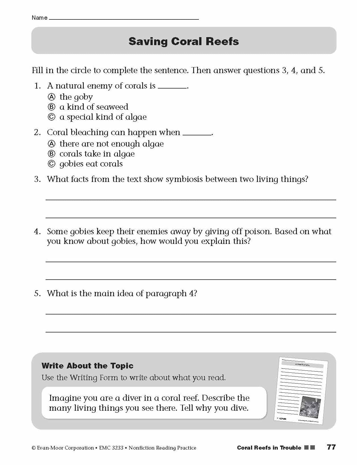 Nonfiction Reading Practice, Grade 3