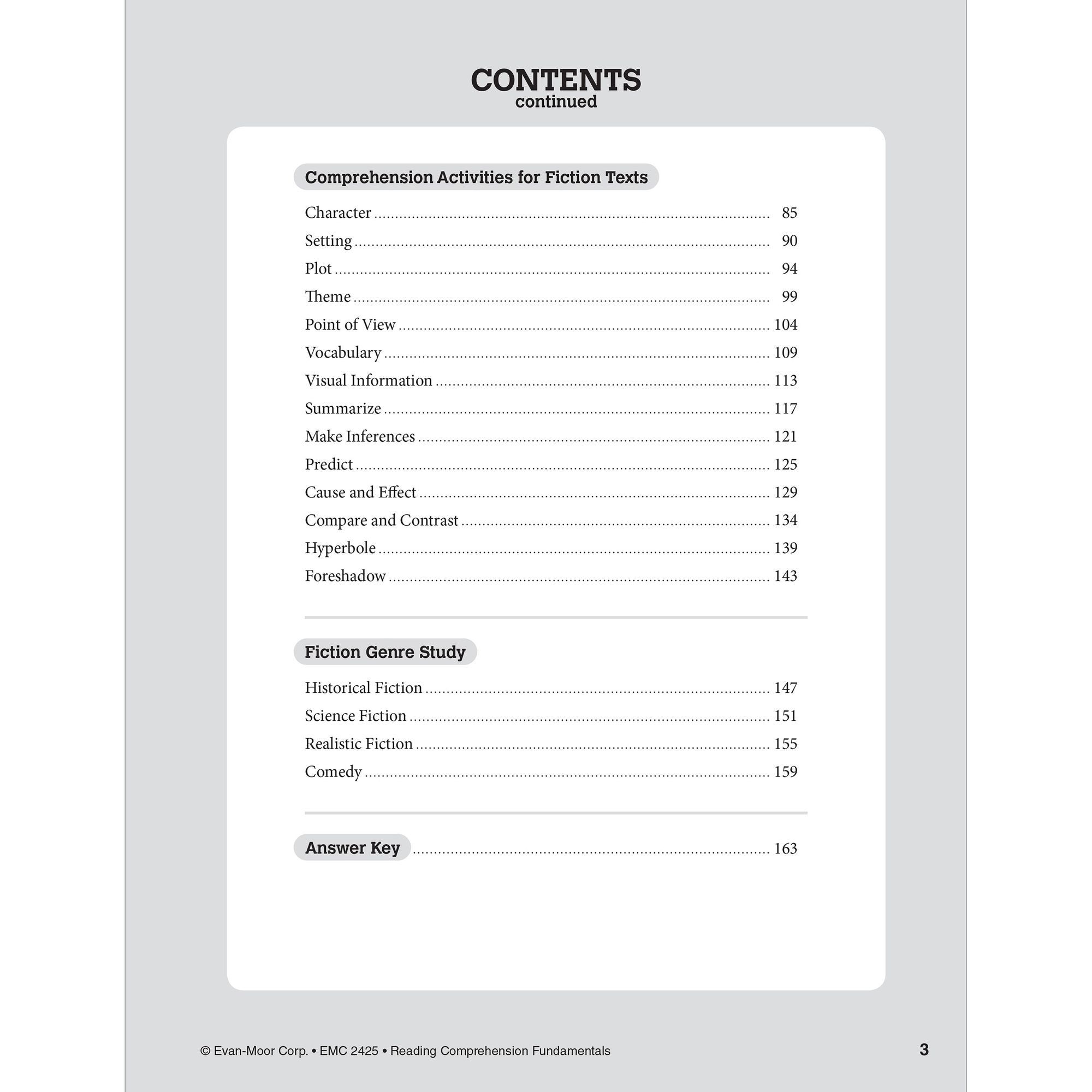 Reading Comprehension Fundamentals, Grade 5 Teacher Resource