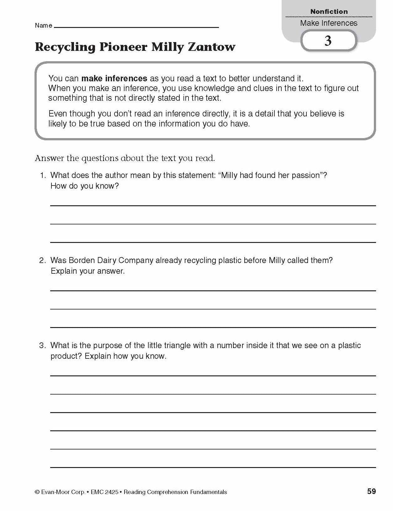 Reading Comprehension Fundamentals, Grade 5 Teacher Resource
