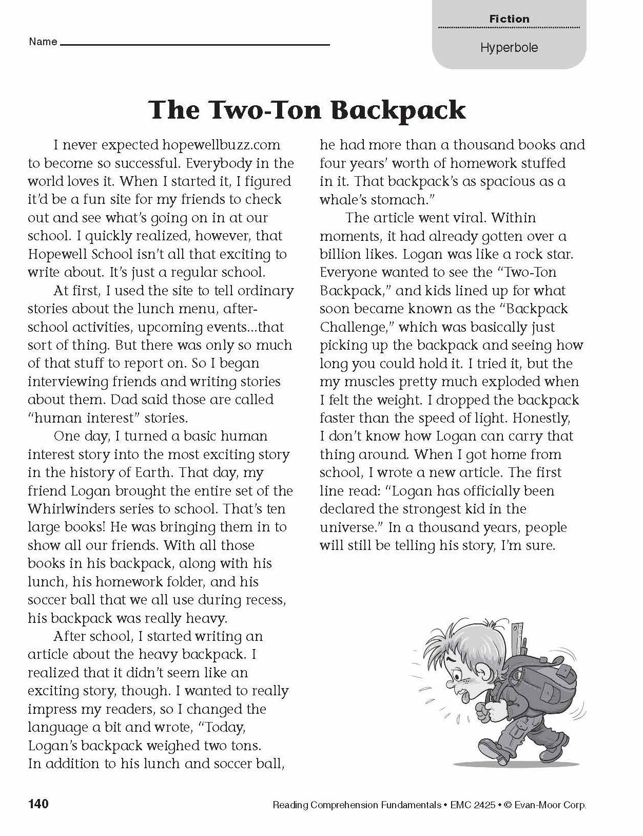 Reading Comprehension Fundamentals, Grade 5 Teacher Resource