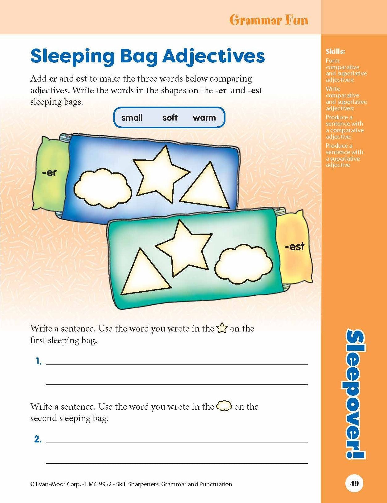 Skill Sharpeners: Grammar And Punctuation, Grade 2