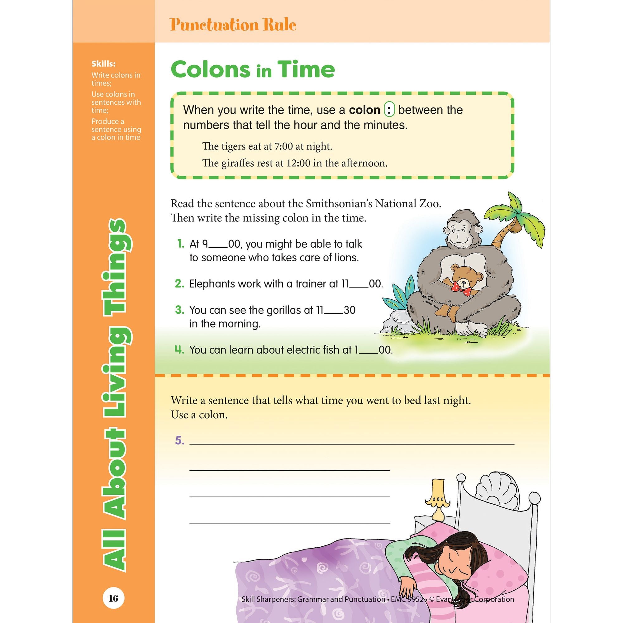 Skill Sharpeners: Grammar And Punctuation, Grade 2