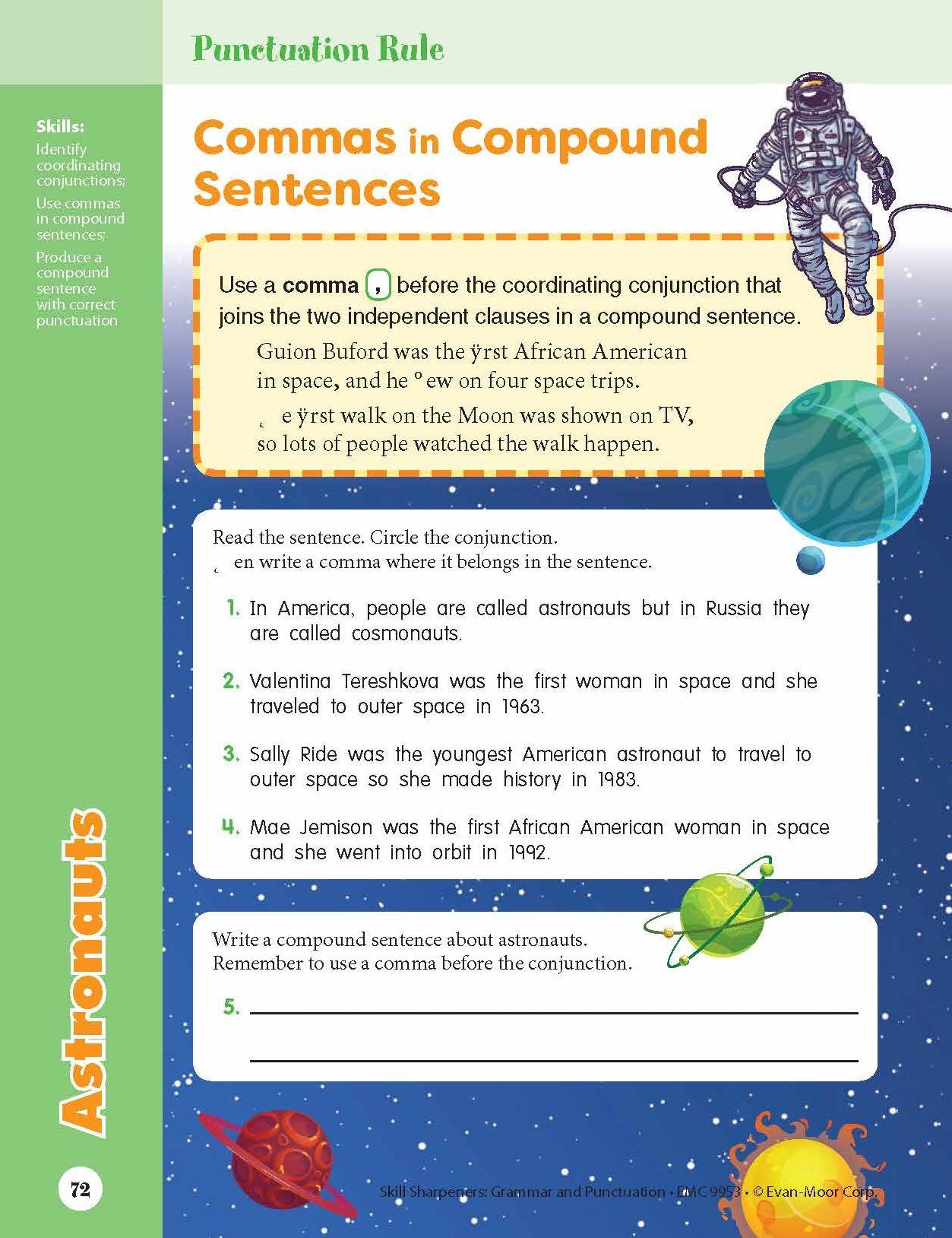 Skill Sharpeners: Grammar And Punctuation, Grade 3