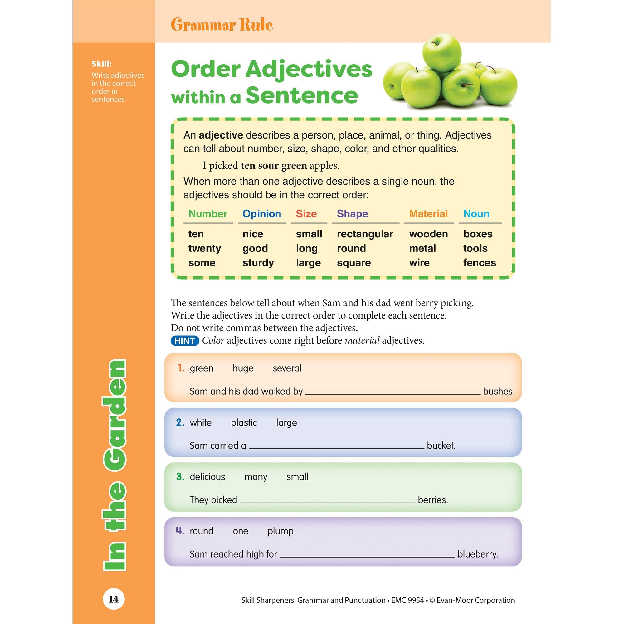 Skill Sharpeners: Grammar & Punctuation, Grade 4 Workbook