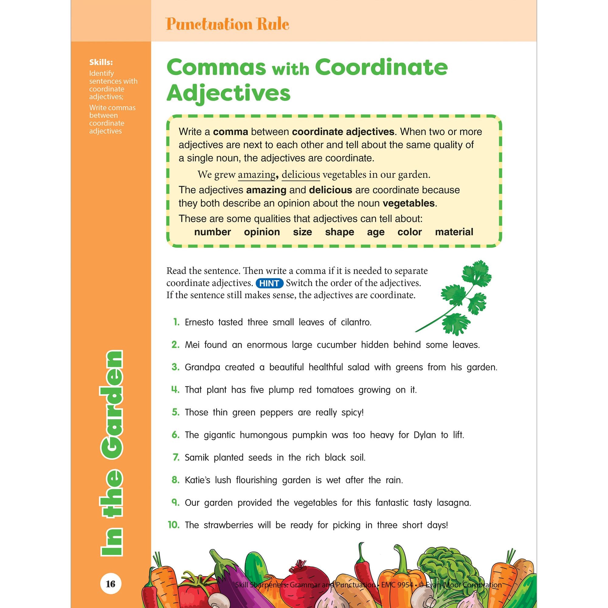 Skill Sharpeners: Grammar & Punctuation, Grade 4 Workbook