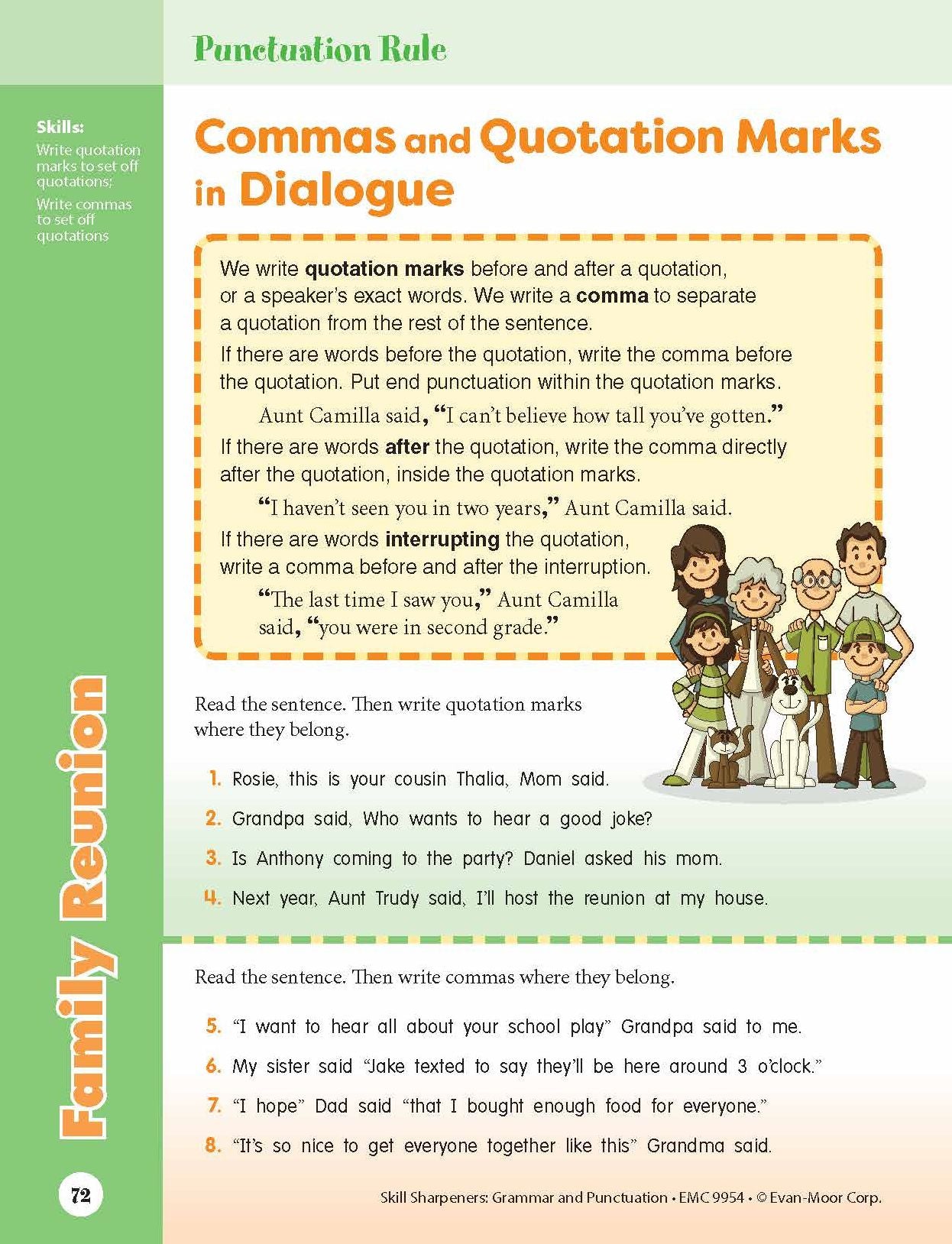 Skill Sharpeners: Grammar & Punctuation, Grade 4 Workbook