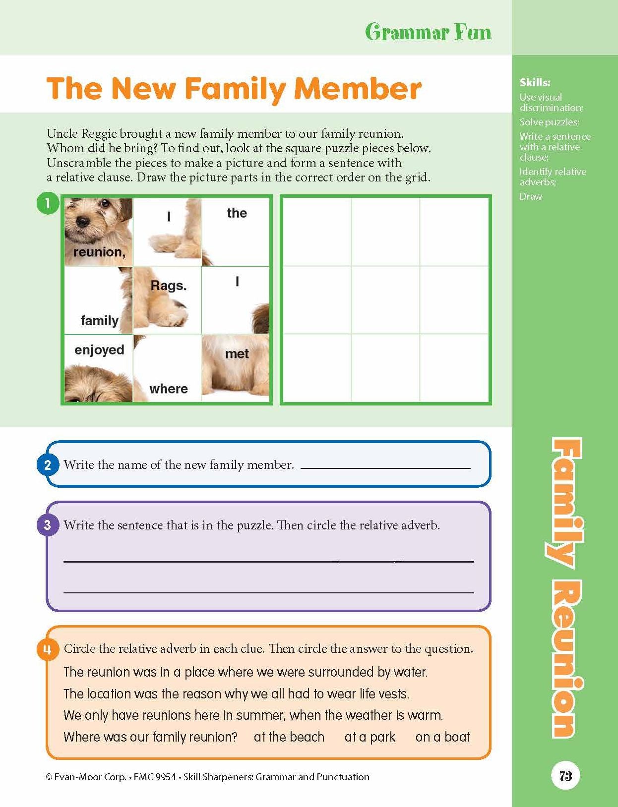 Skill Sharpeners: Grammar & Punctuation, Grade 4 Workbook