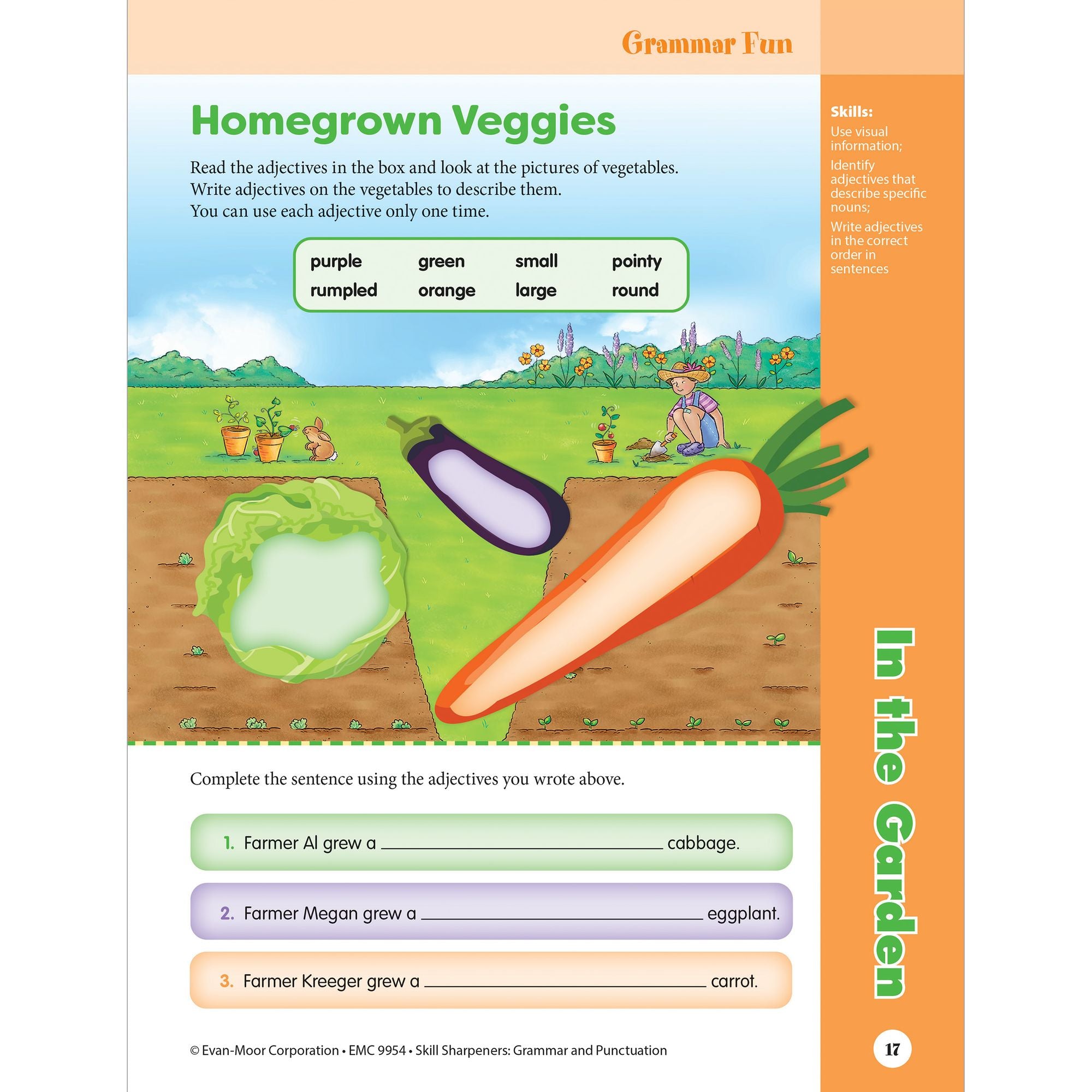 Skill Sharpeners: Grammar & Punctuation, Grade 4 Workbook