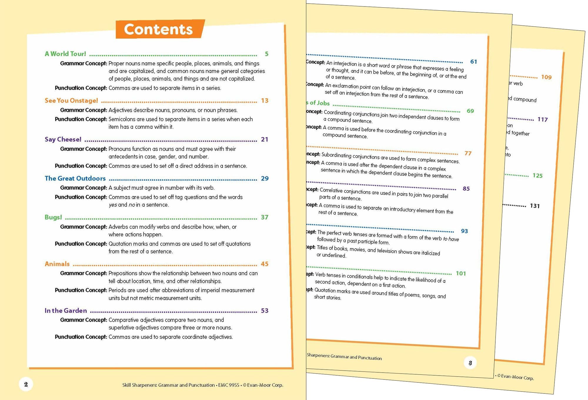Skill Sharpeners: Grammar & Punctuation, Grade 5 Workbook