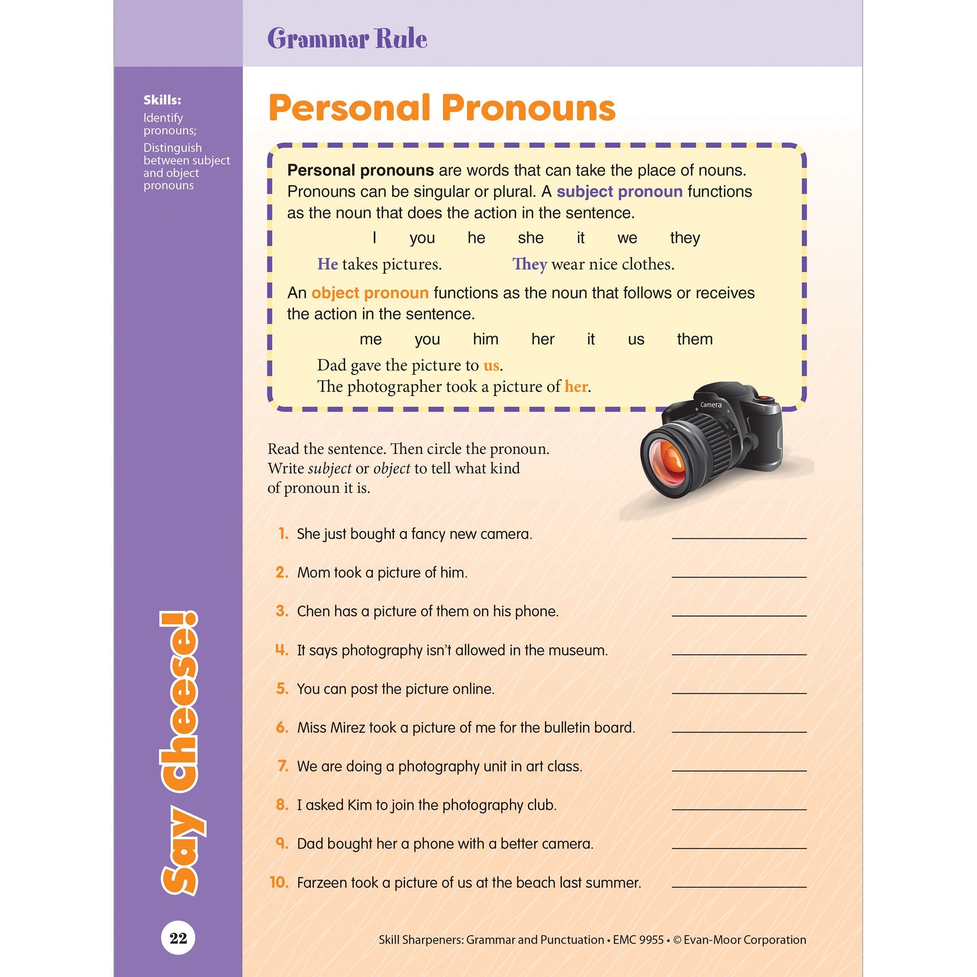 Skill Sharpeners: Grammar & Punctuation, Grade 5 Workbook