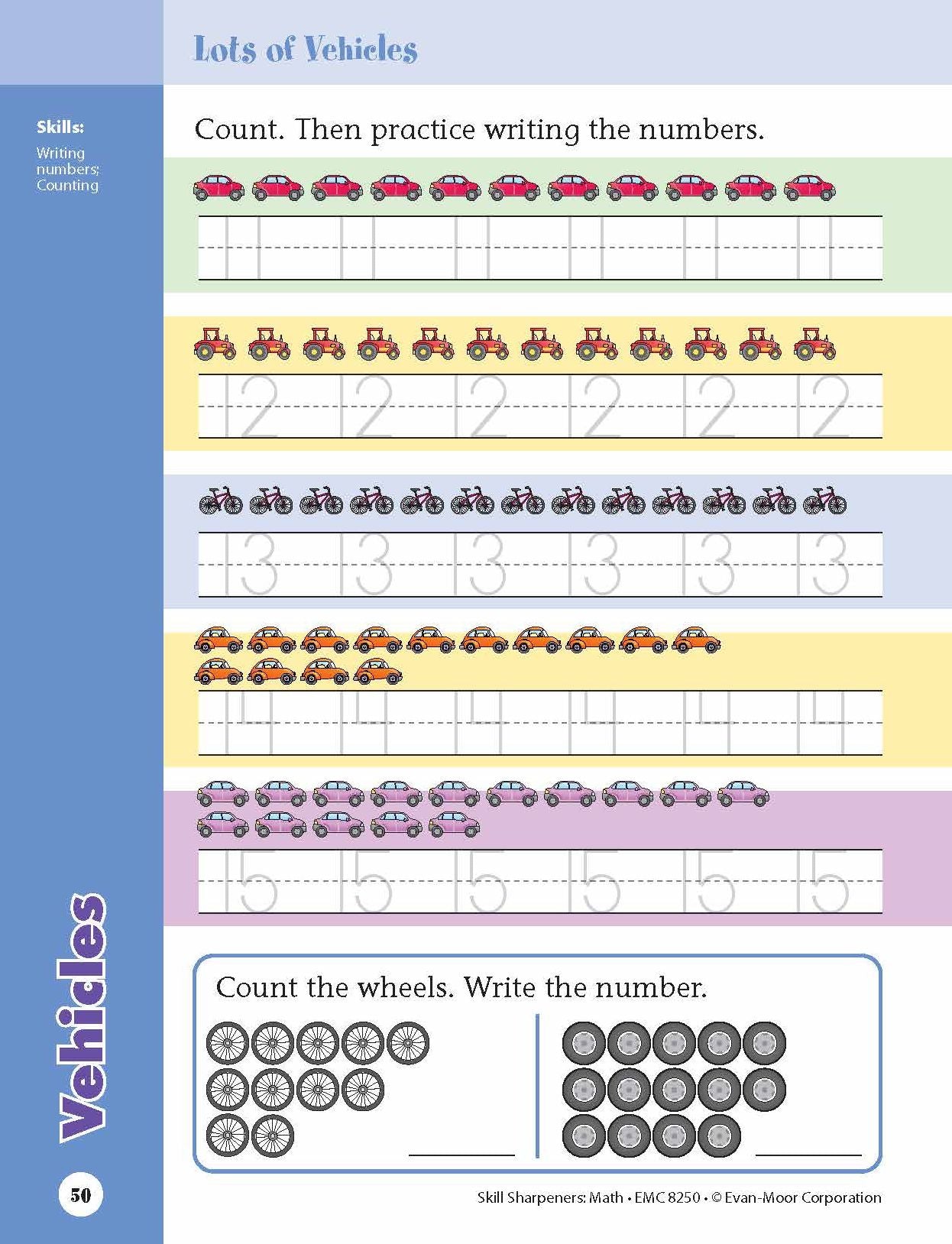 Skill Sharpeners: Math, Grade K
