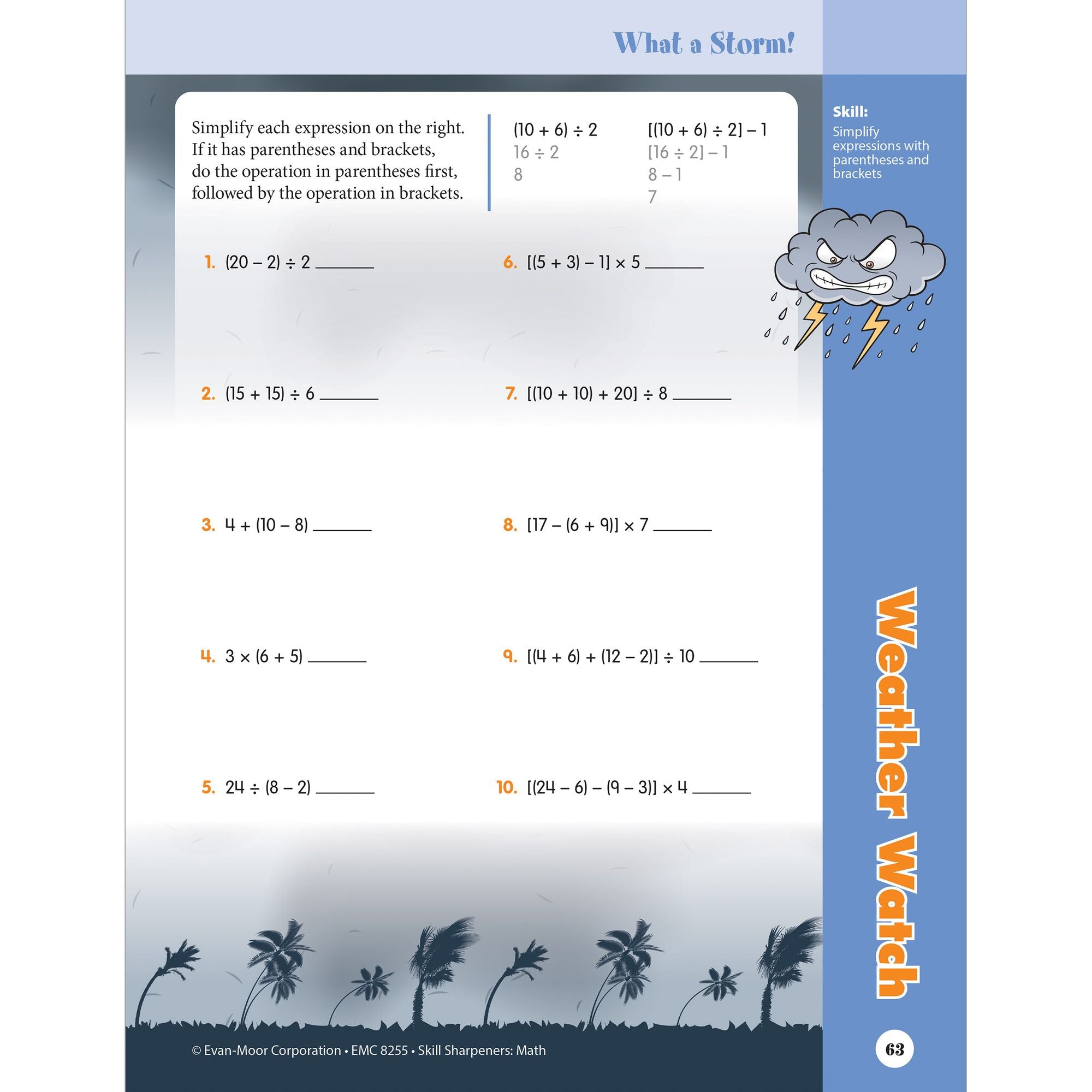 Skill Sharpeners: Math, Grade 5 Workbook