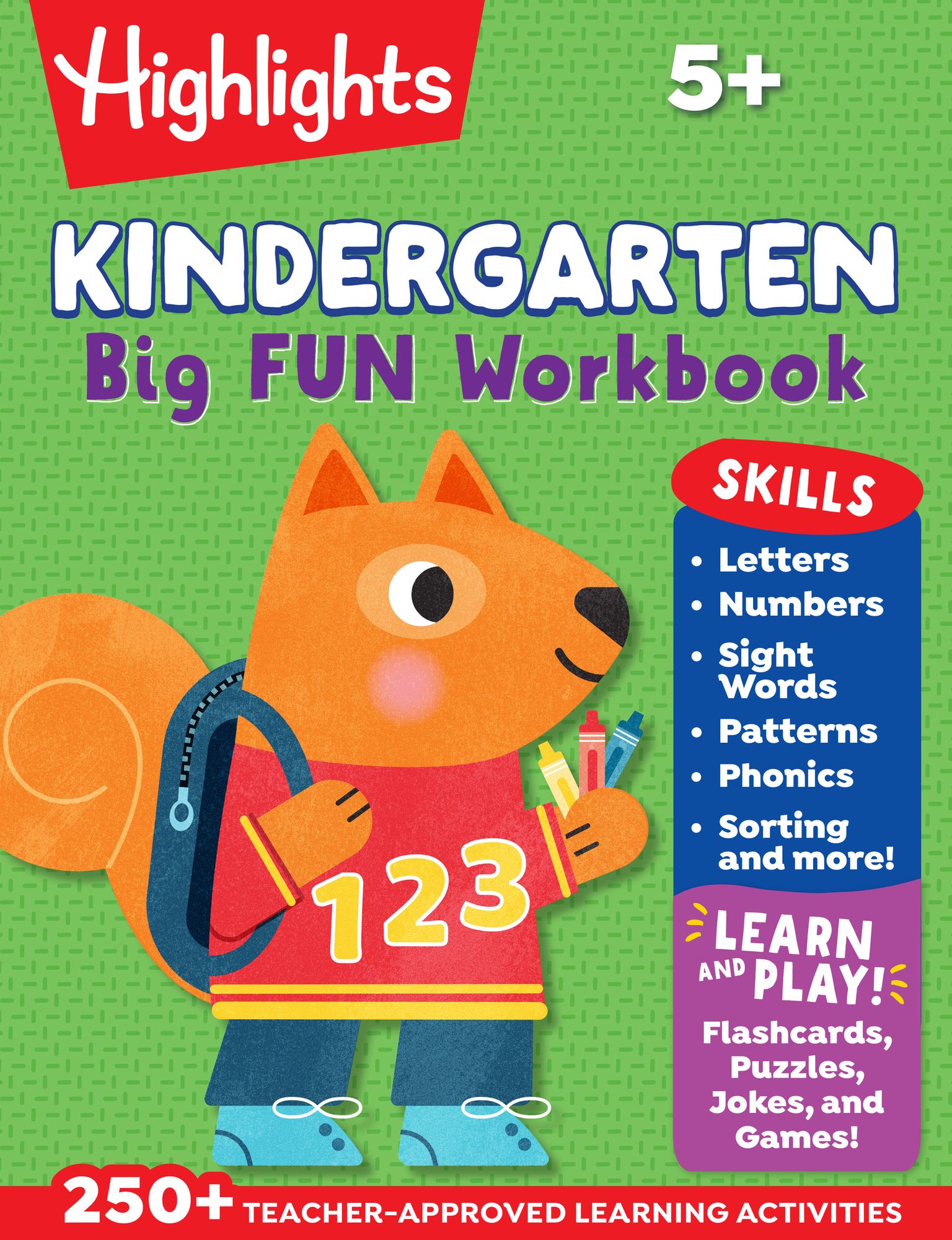 Kindergarten Big Fun Workbook: Kids Workbook with Tracing Worksheets, Alphabet Practice, Math Activities and Puzzles for Kindergarten Prep and Learning
