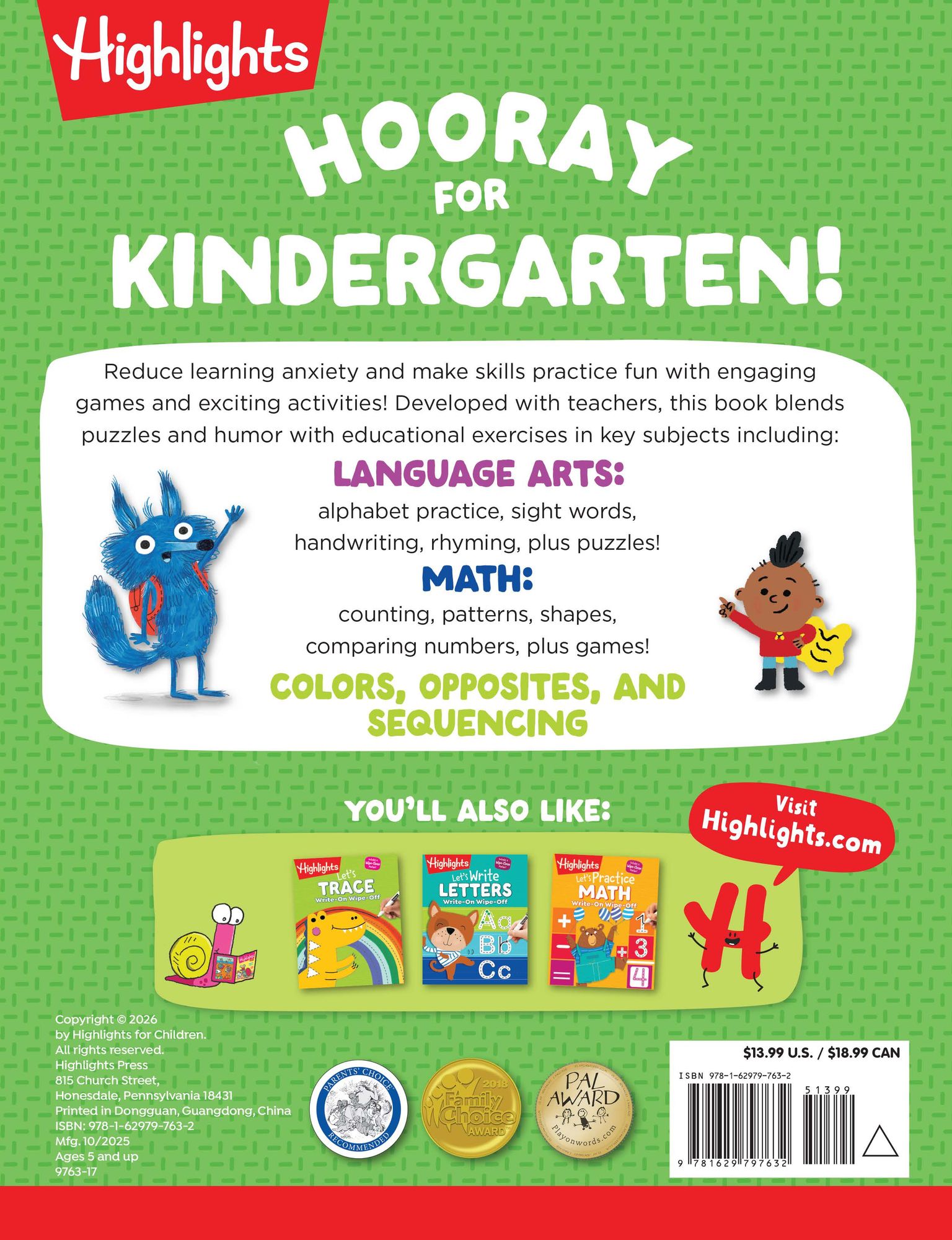 Kindergarten Big Fun Workbook: Kids Workbook with Tracing Worksheets, Alphabet Practice, Math Activities and Puzzles for Kindergarten Prep and Learning