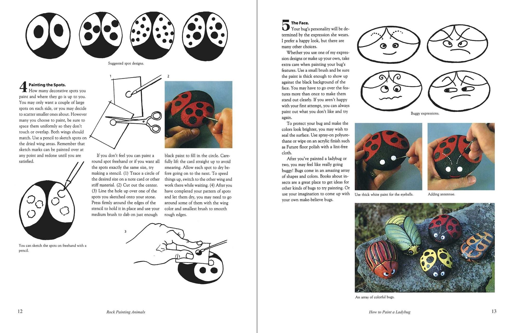 Rock Painting Animals: Step-by-Step Instructions, Techniques, and Ideas-20 Projects for Everyone!