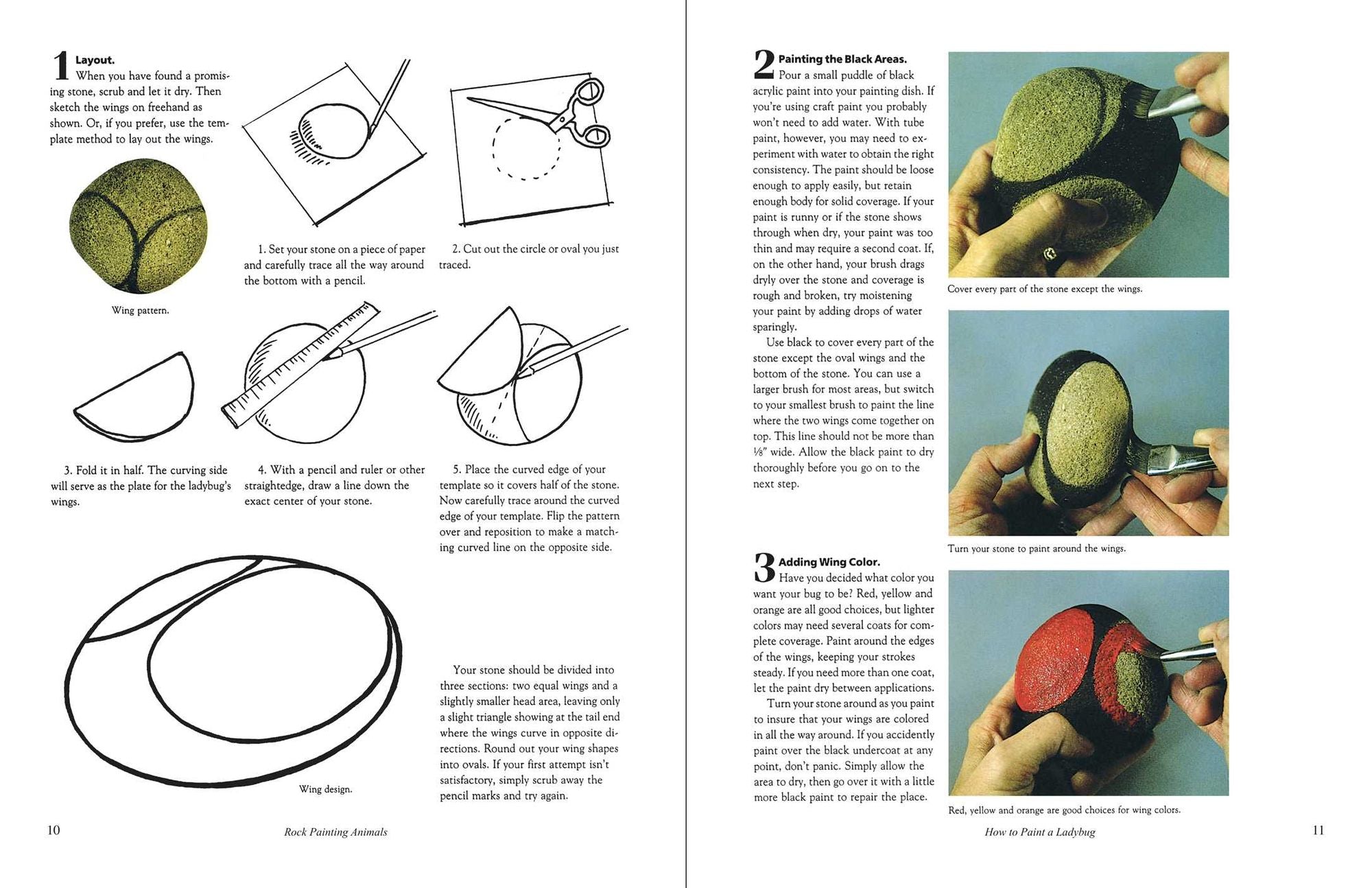Rock Painting Animals: Step-by-Step Instructions, Techniques, and Ideas-20 Projects for Everyone!
