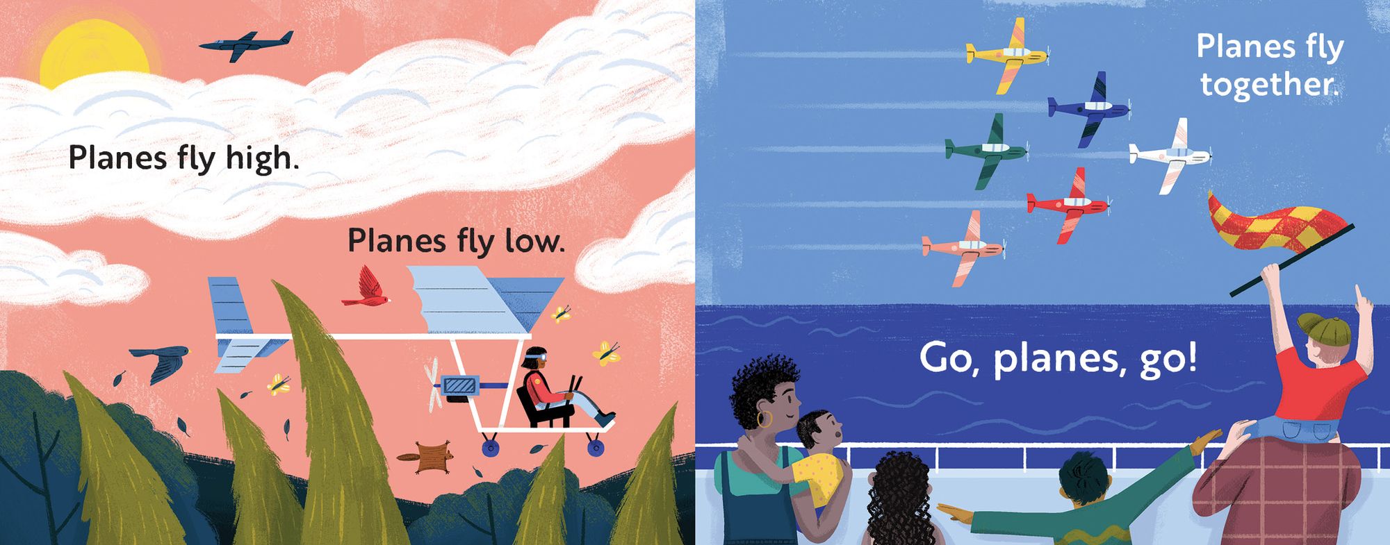 Go, Planes, Go!: A Plane Book for Toddlers 1-3