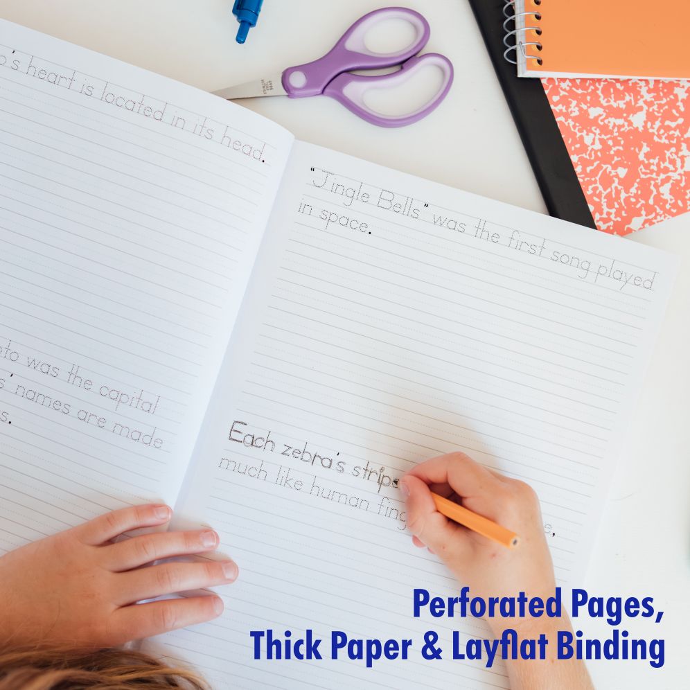 Print Handwriting Practice for Kids 8-12: 250 Awesome Fun Facts about Science, Animals, and History