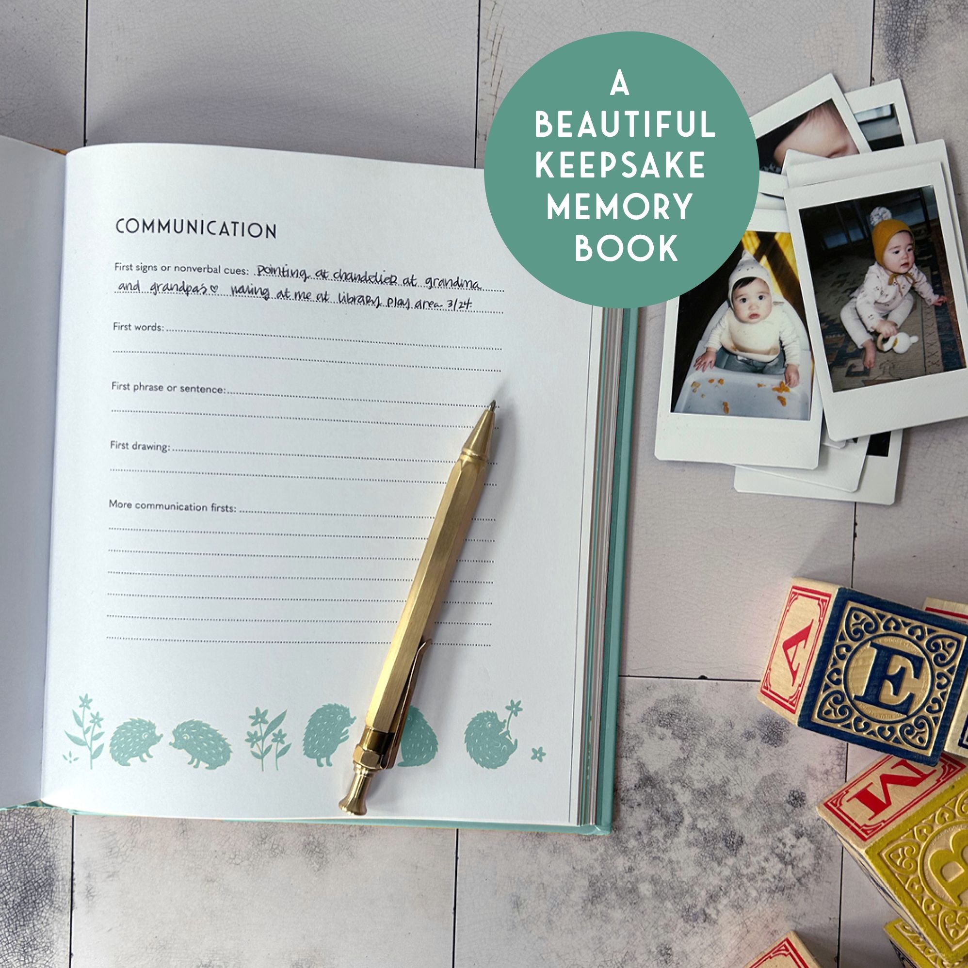 My Baby's Book: A Keepsake Journal for New Moms and Dads to Preserve Memories, Moments & Milestones