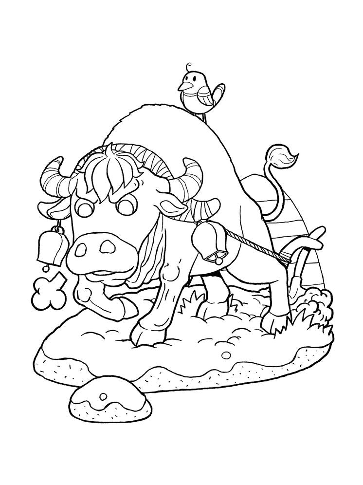 Chinese Zodiac Animals Coloring Book: 36 Prints of Fun and Creativity for Kids