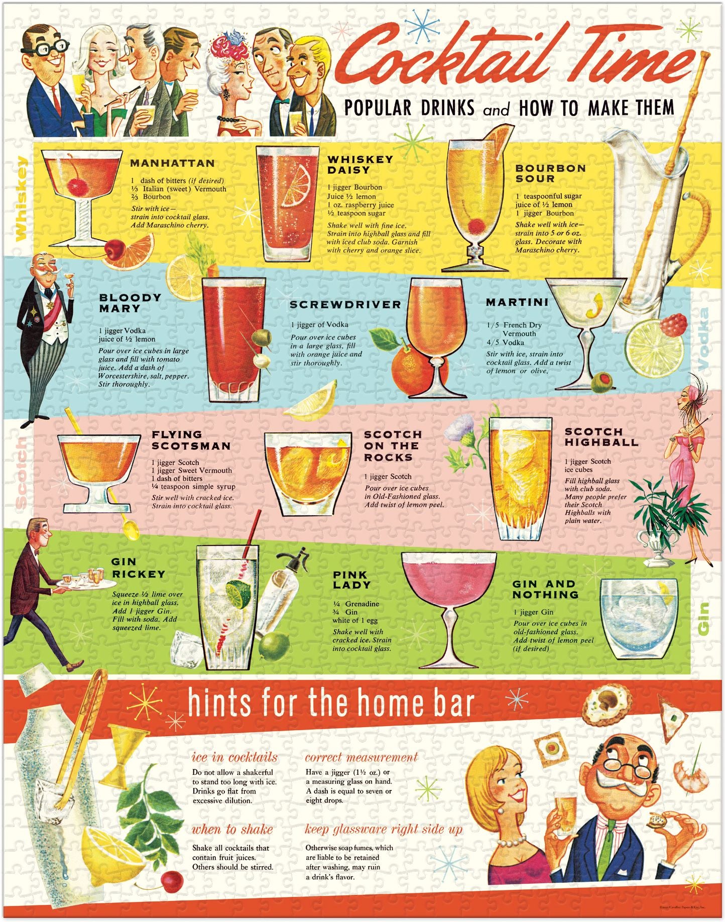 Cocktails 1,000 piece puzzle