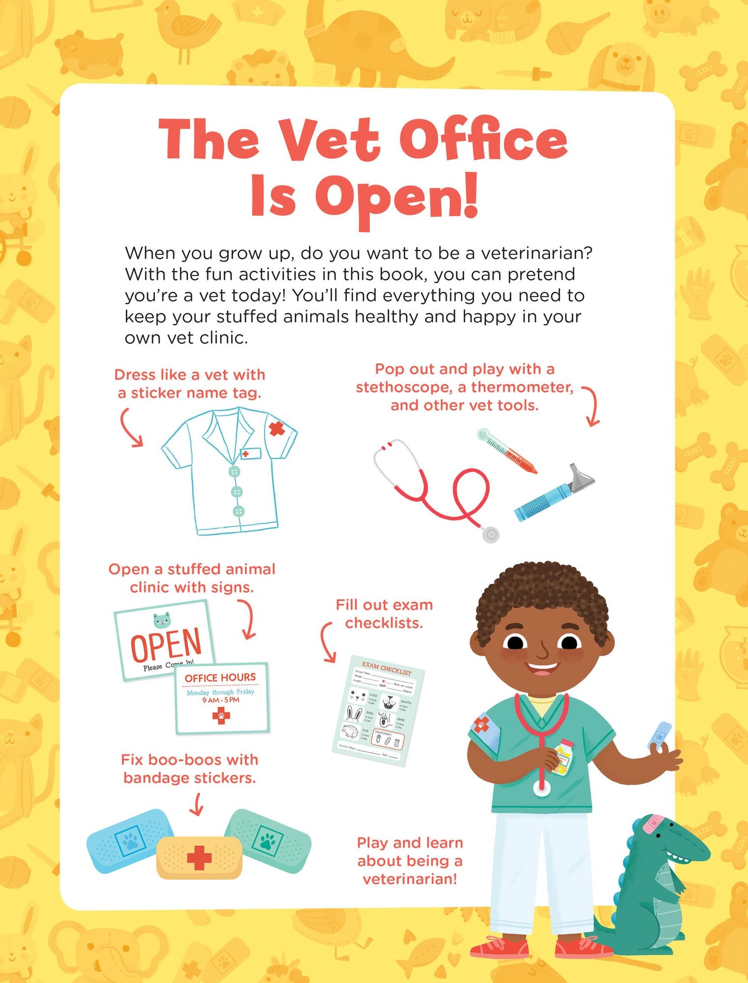 I Want to Be a Vet Activity Book: 100 Stickers & Pop-Outs