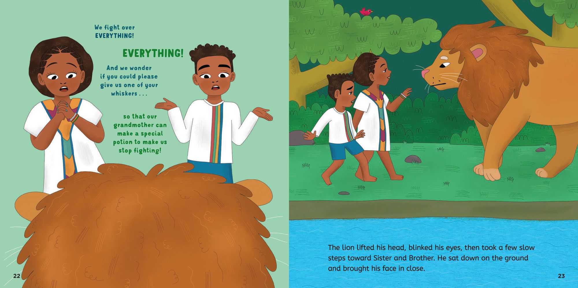 The Lion's Whisker: Sister and Brother Take On a Challenge Together; A Circle Round Book