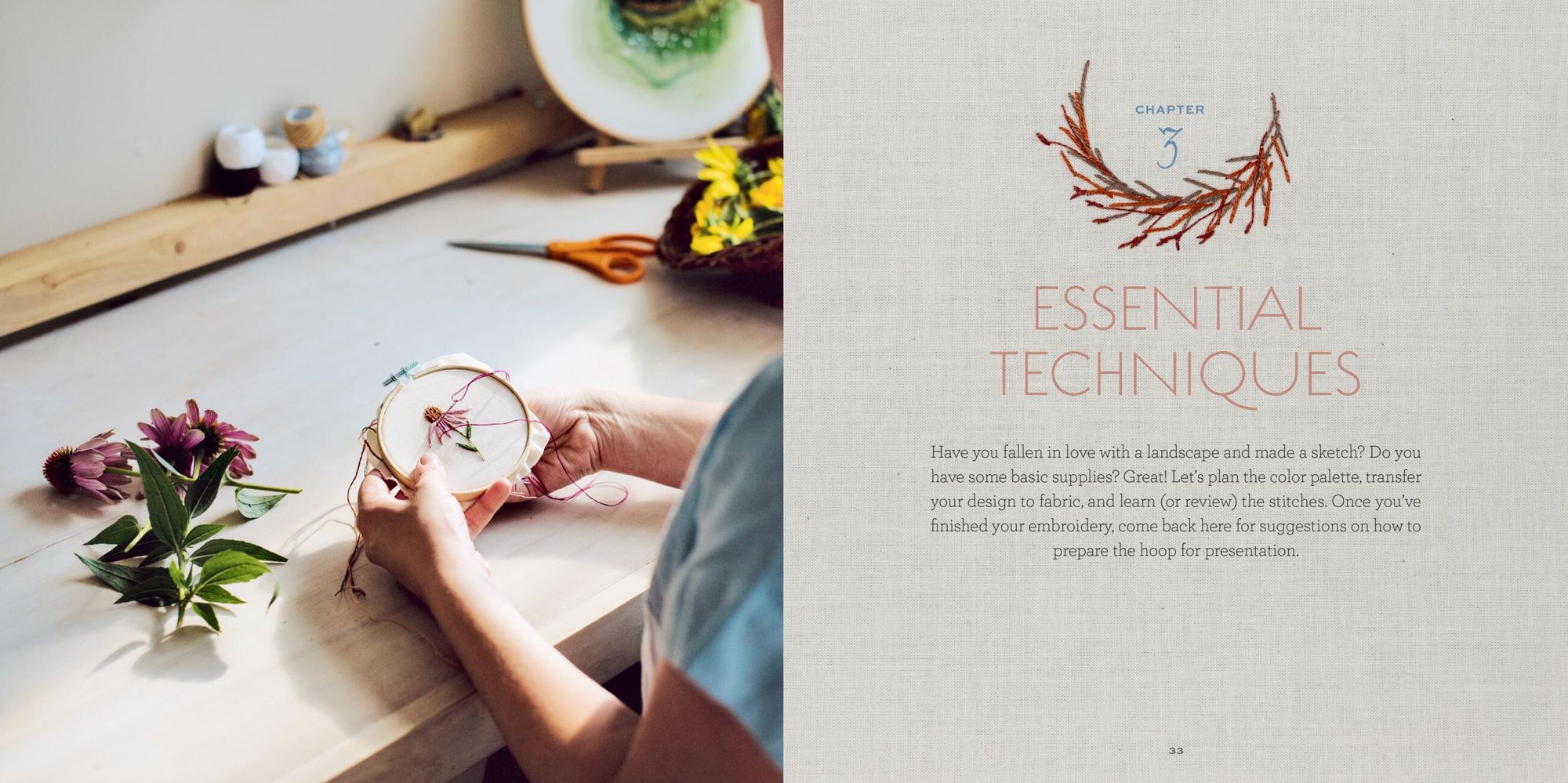 The Stitched Landscape: An Embroidery Field Guide to the Textures, Colors, and Lines of the Natural World