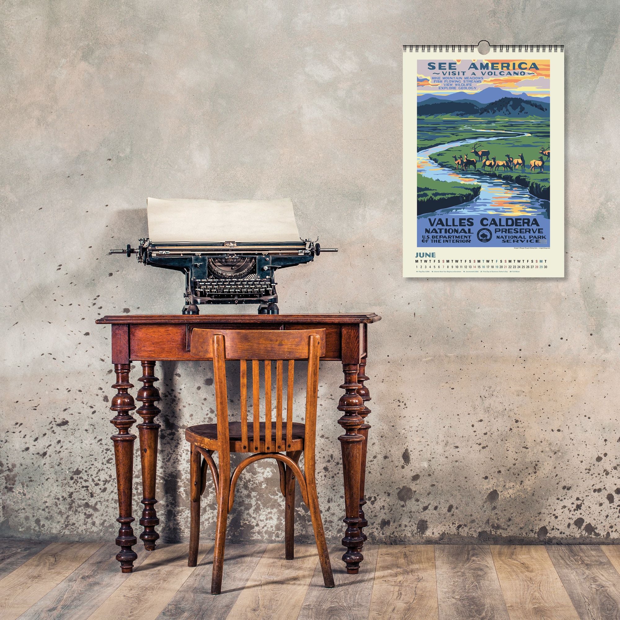 2026 National Parks Poster Art of the WPA Oversized Wall Calendar