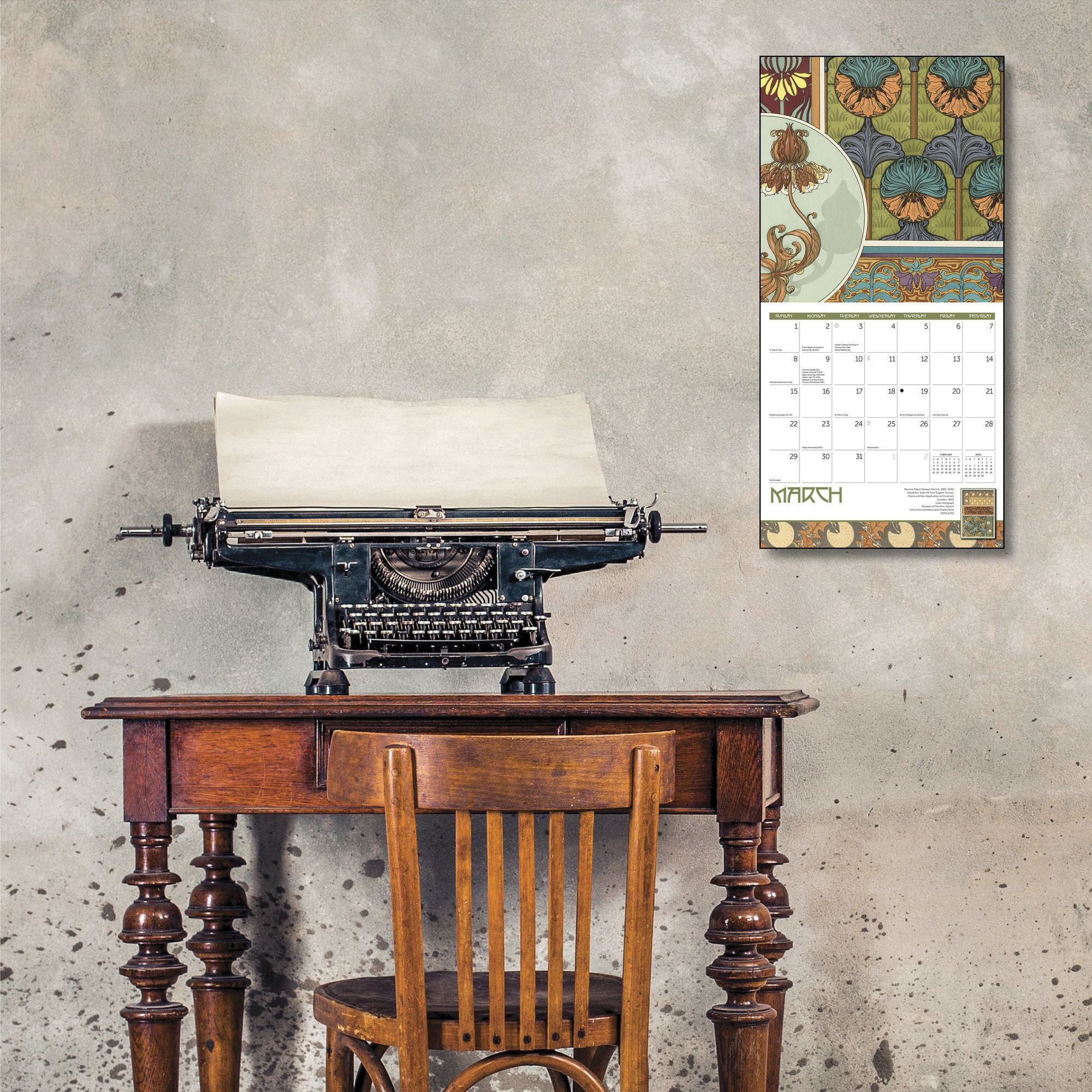 2026 MFA Boston The Art of Ornament Wall Calendar