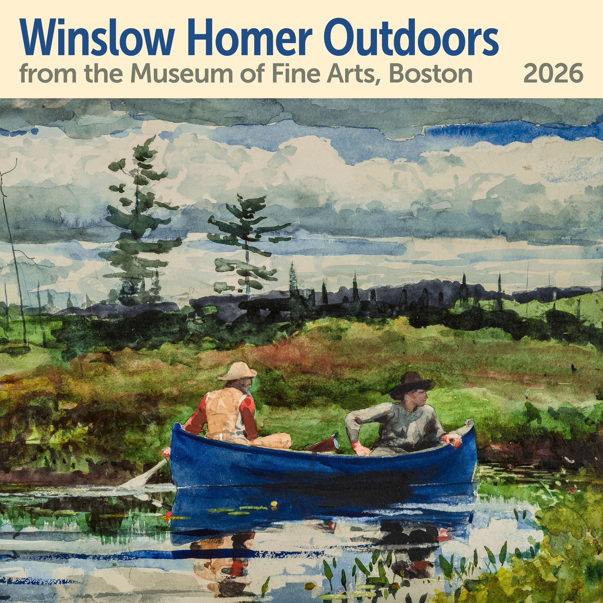 2026 MFA Boston Winslow Homer Watercolors Wall Calendar