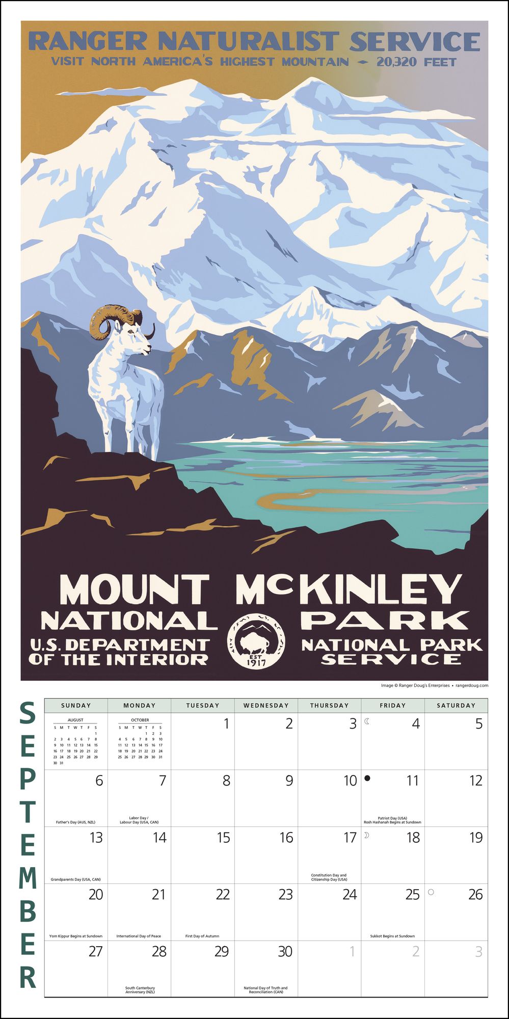 2026 National Parks Poster Art of the WPA Standard Wall Calendar