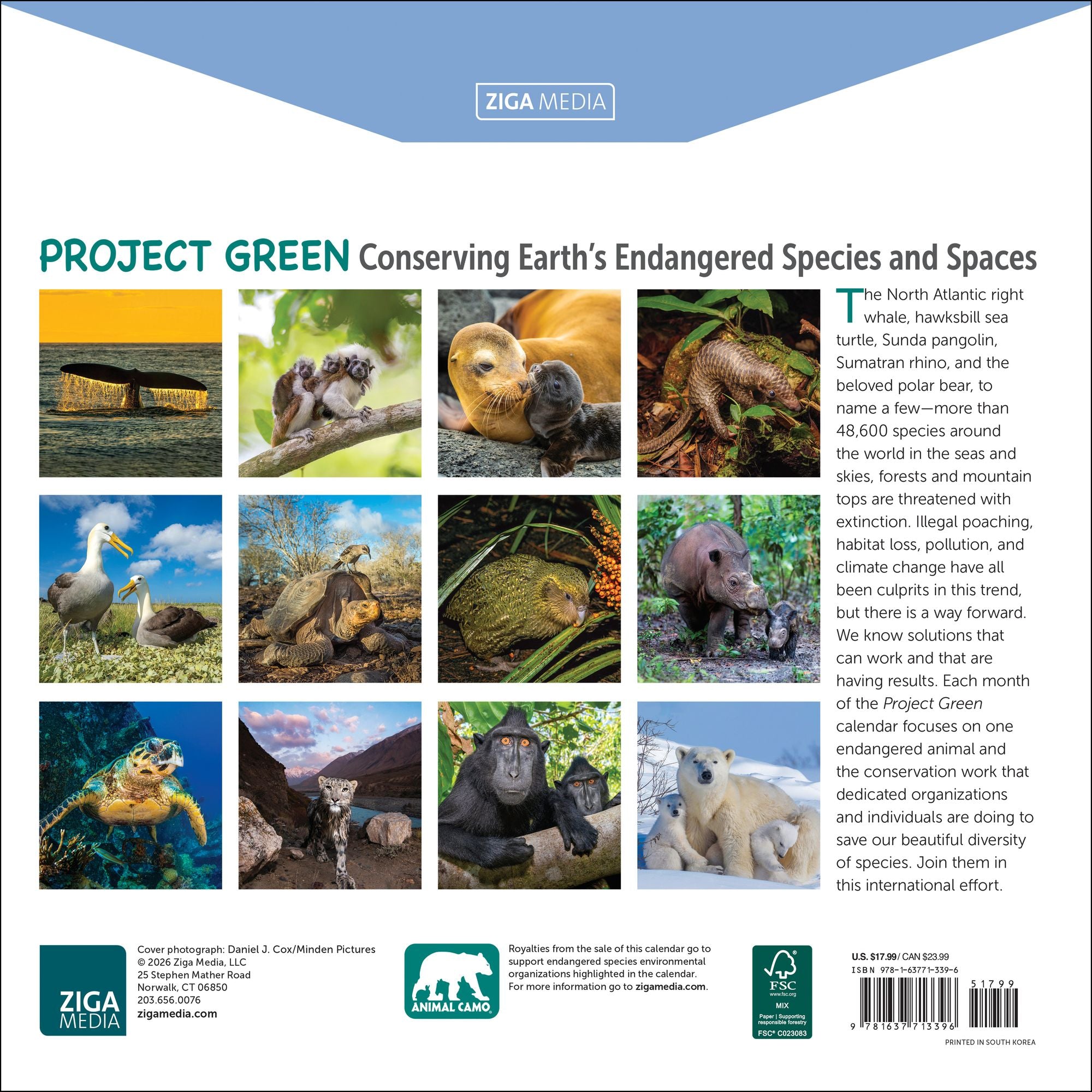 2027 Project Green Wall Calendar