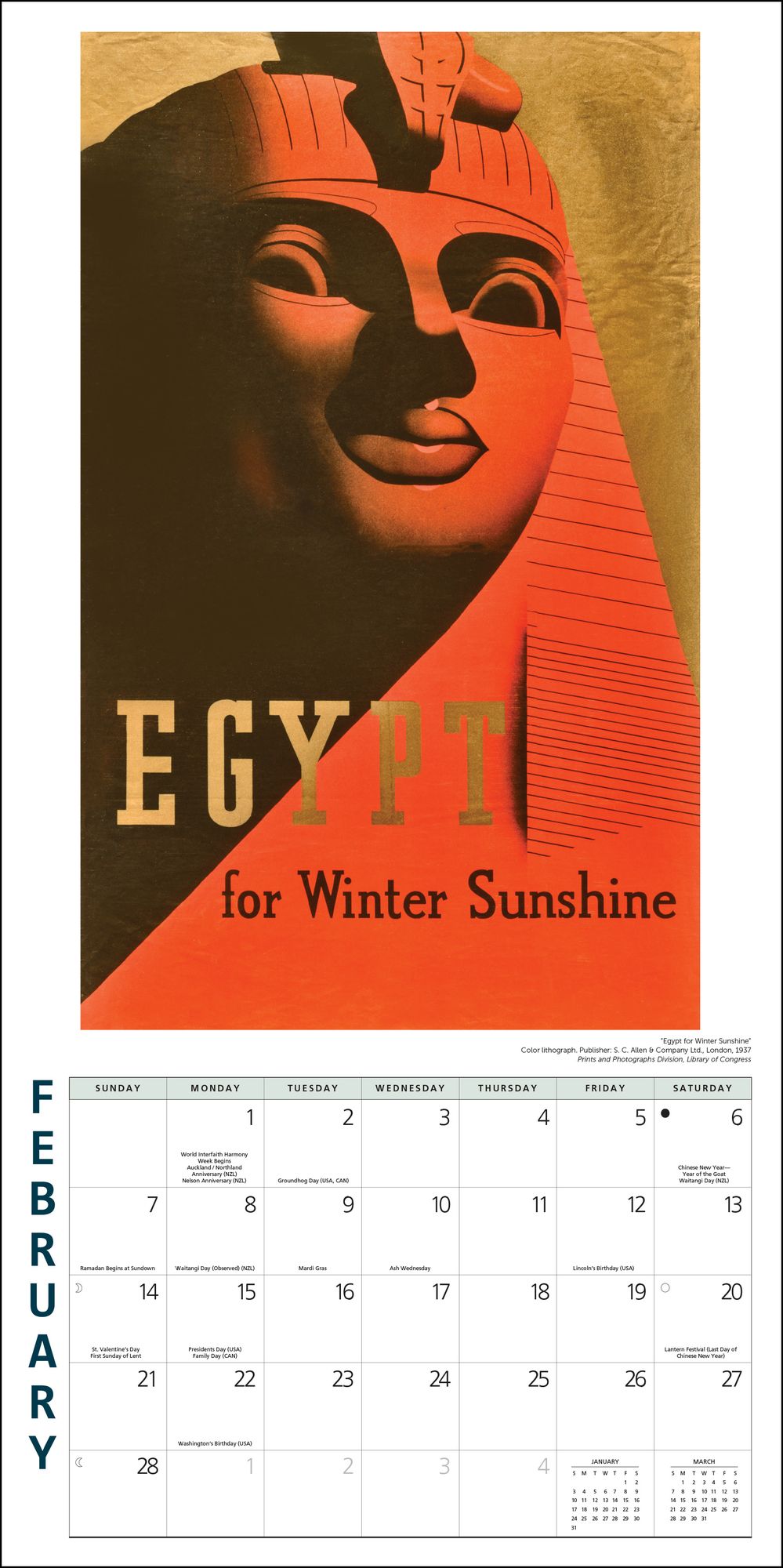 2027 Travel Posters Wall Calendar