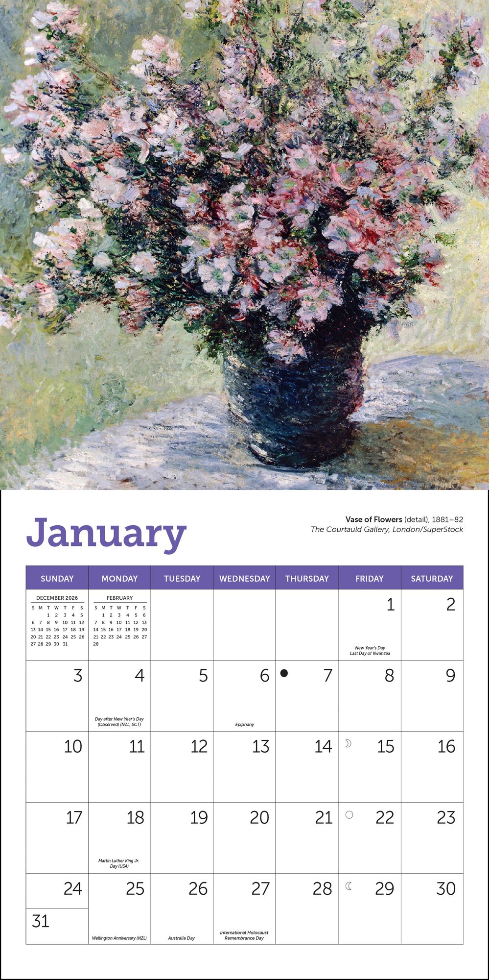 2027 Monet Mini Wall Calendar