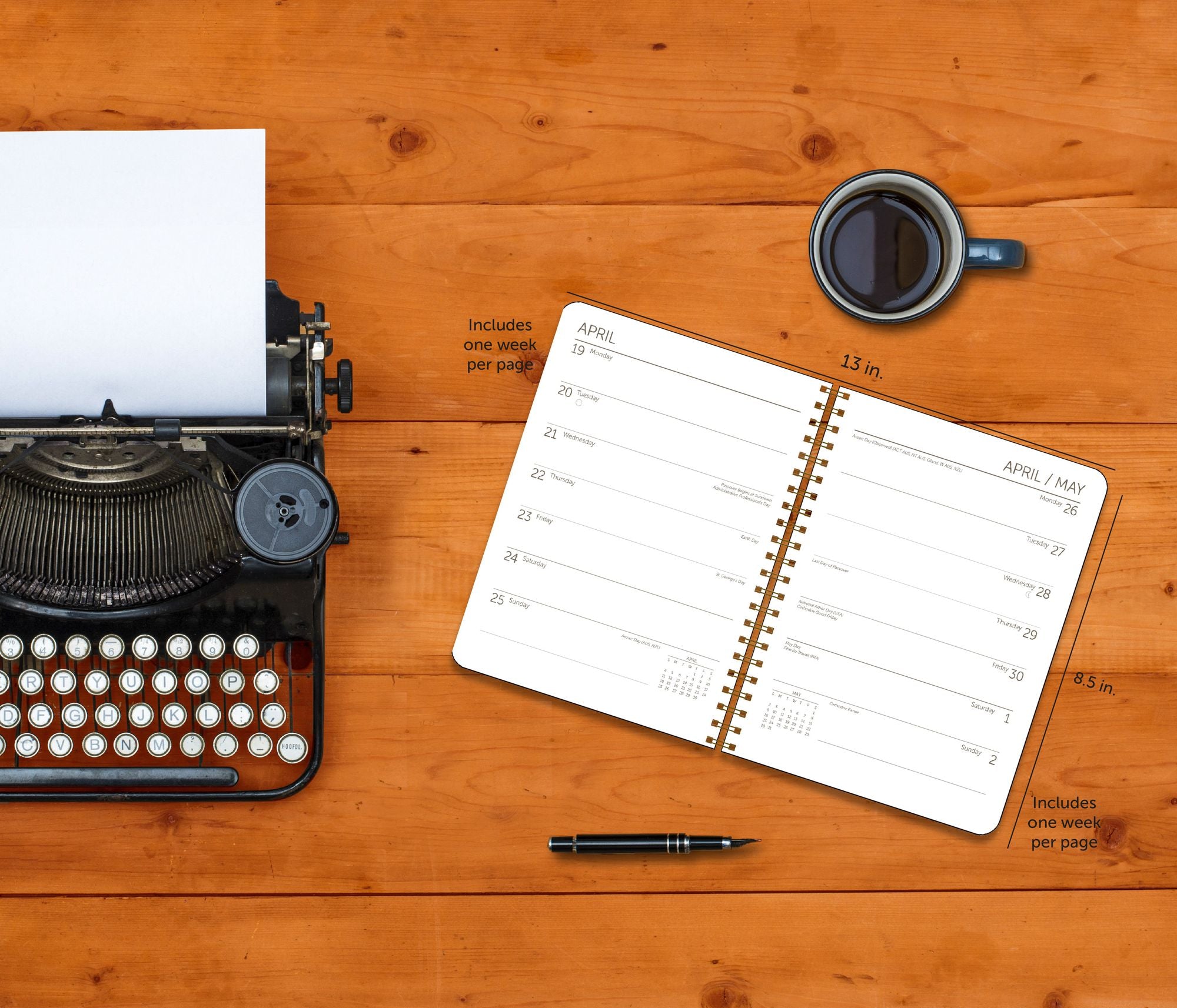 2027 Art Icons Weekly Desk Planner