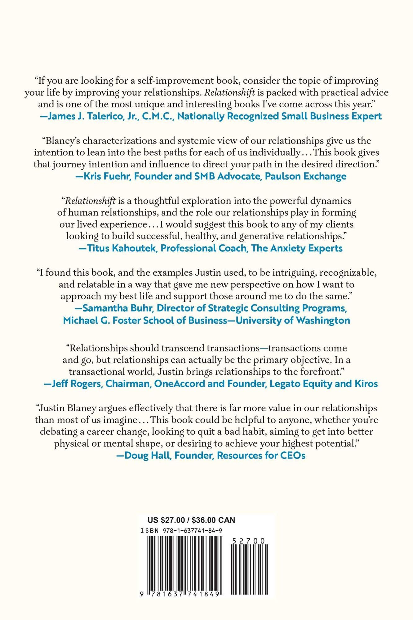 Relationshift: Unleash the Surprising Power of Relationships to Change Yourself, Remake Your Life, and Achieve Any Business Goal