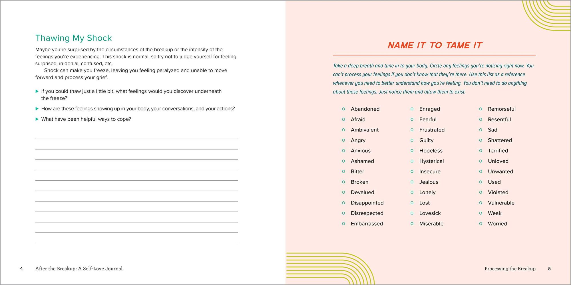 After the Breakup: A Self-Love Journal: Prompts and Practices to Help You Get Over Your Ex