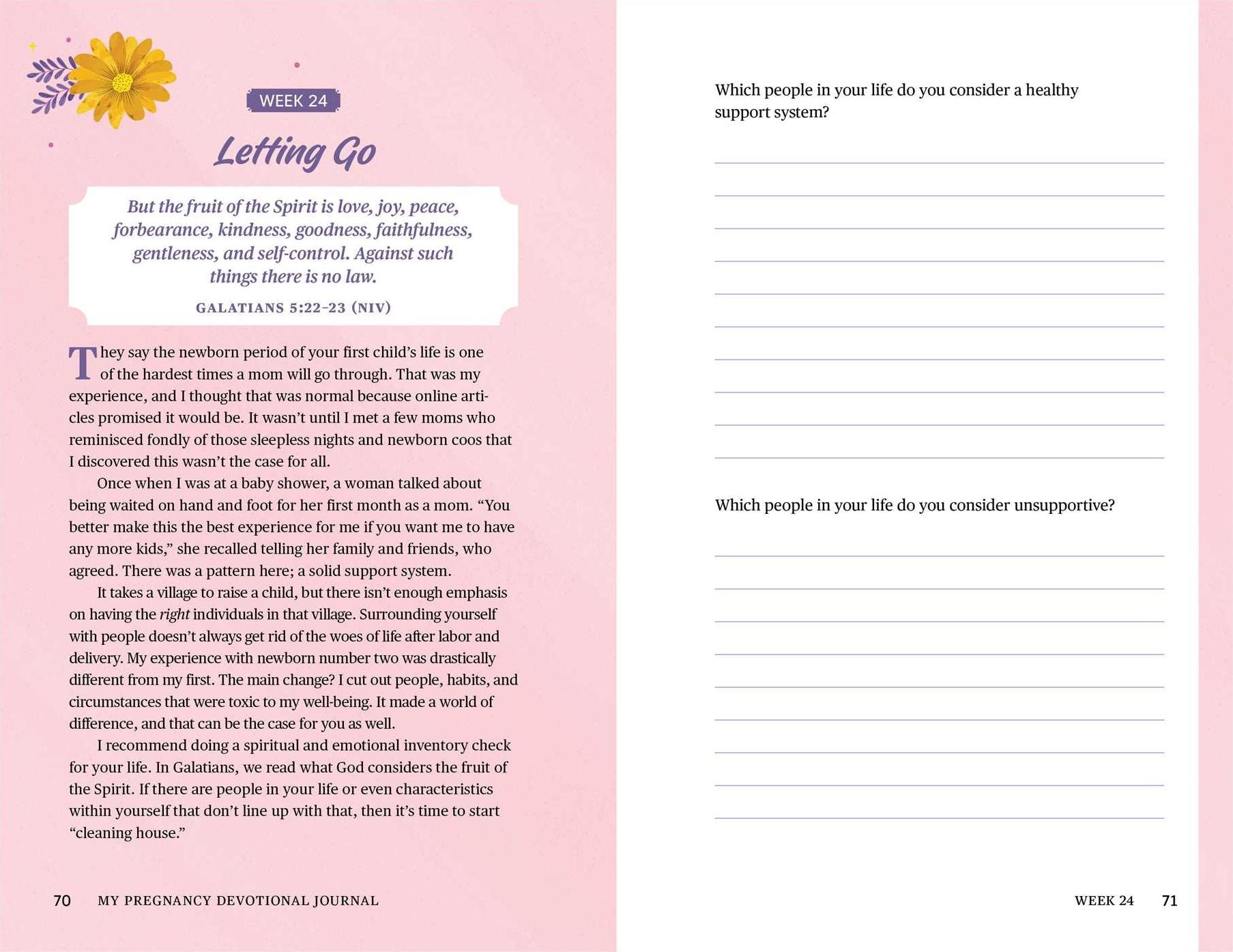 My Pregnancy Devotional Journal: 40 Weeks of Reflection and Prayer for You and Your Baby