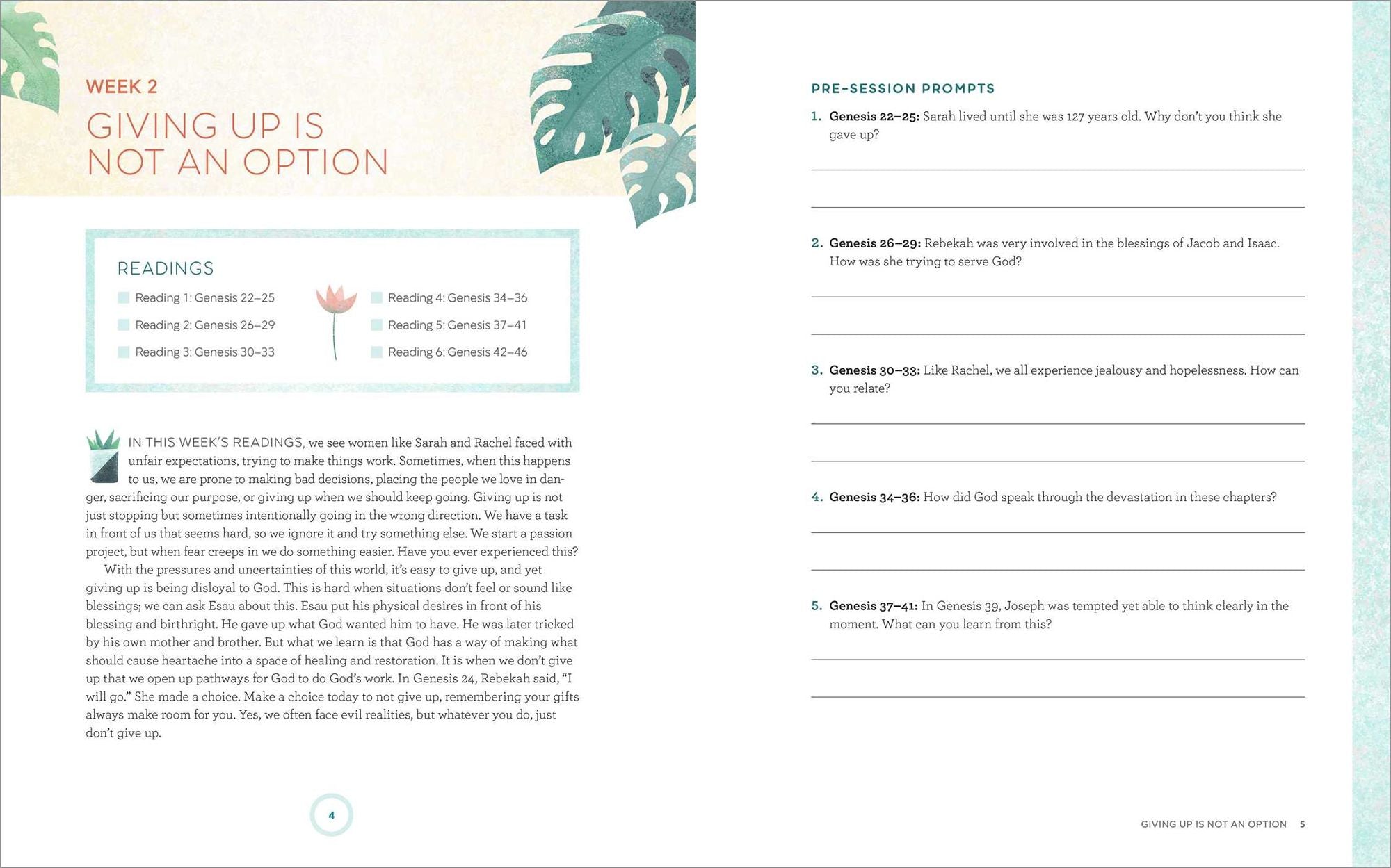 Small Group Workbook: The Bible in 52 Weeks for Women: A Yearlong Bible Study Companion