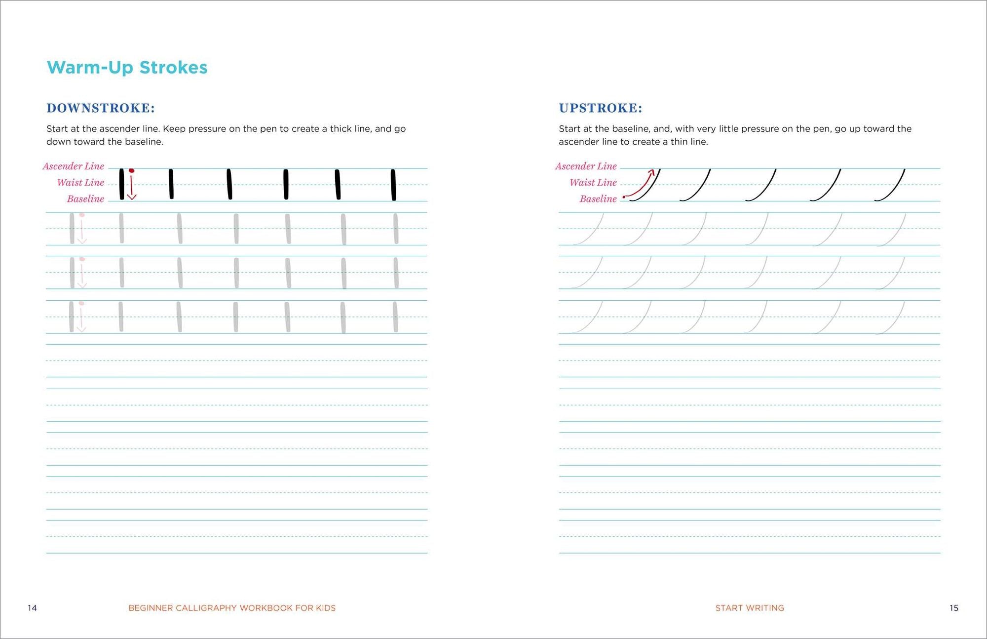 Beginner Calligraphy Workbook for Kids: Easy, Step-by-Step Practice
