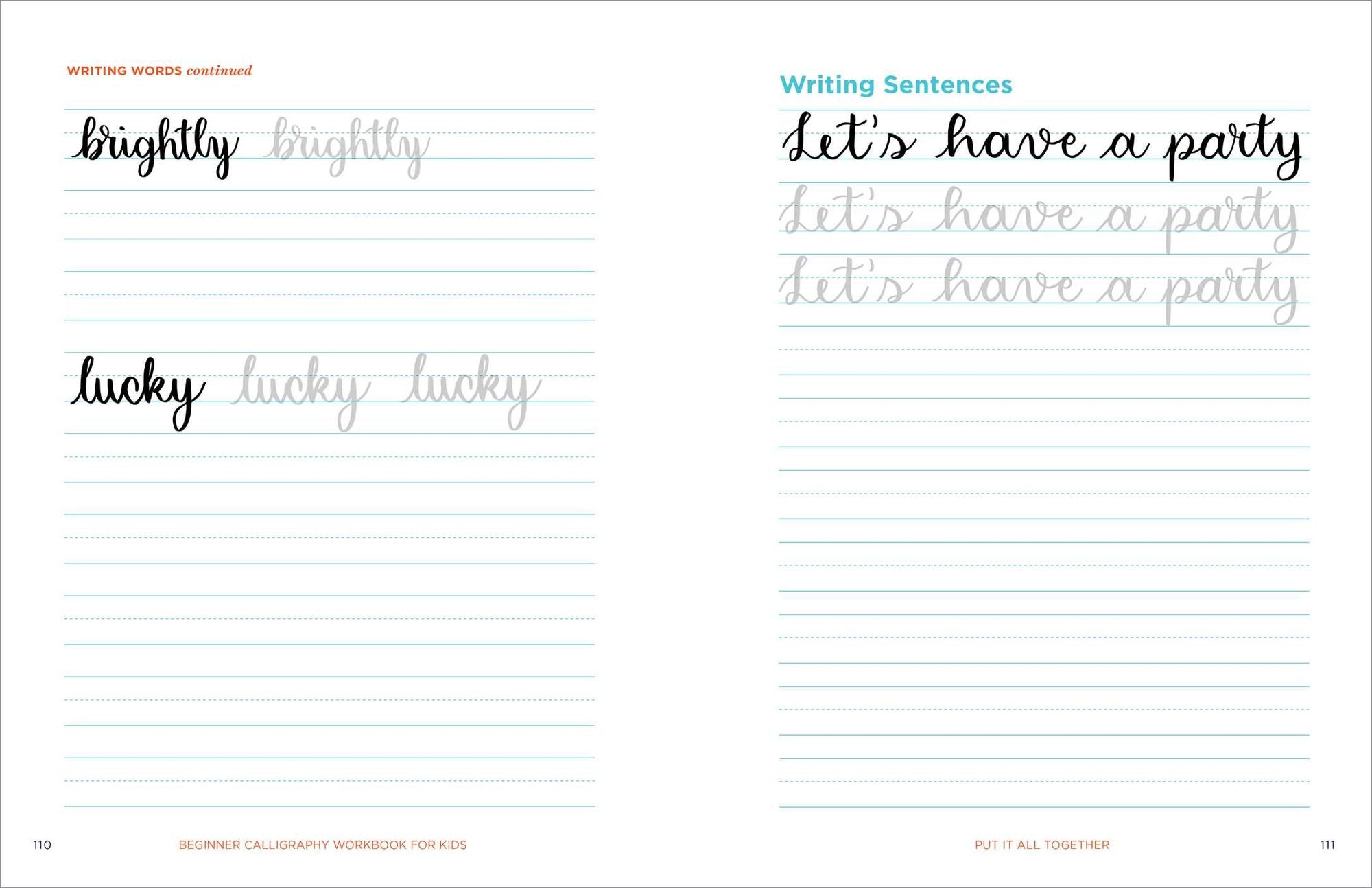 Beginner Calligraphy Workbook for Kids: Easy, Step-by-Step Practice