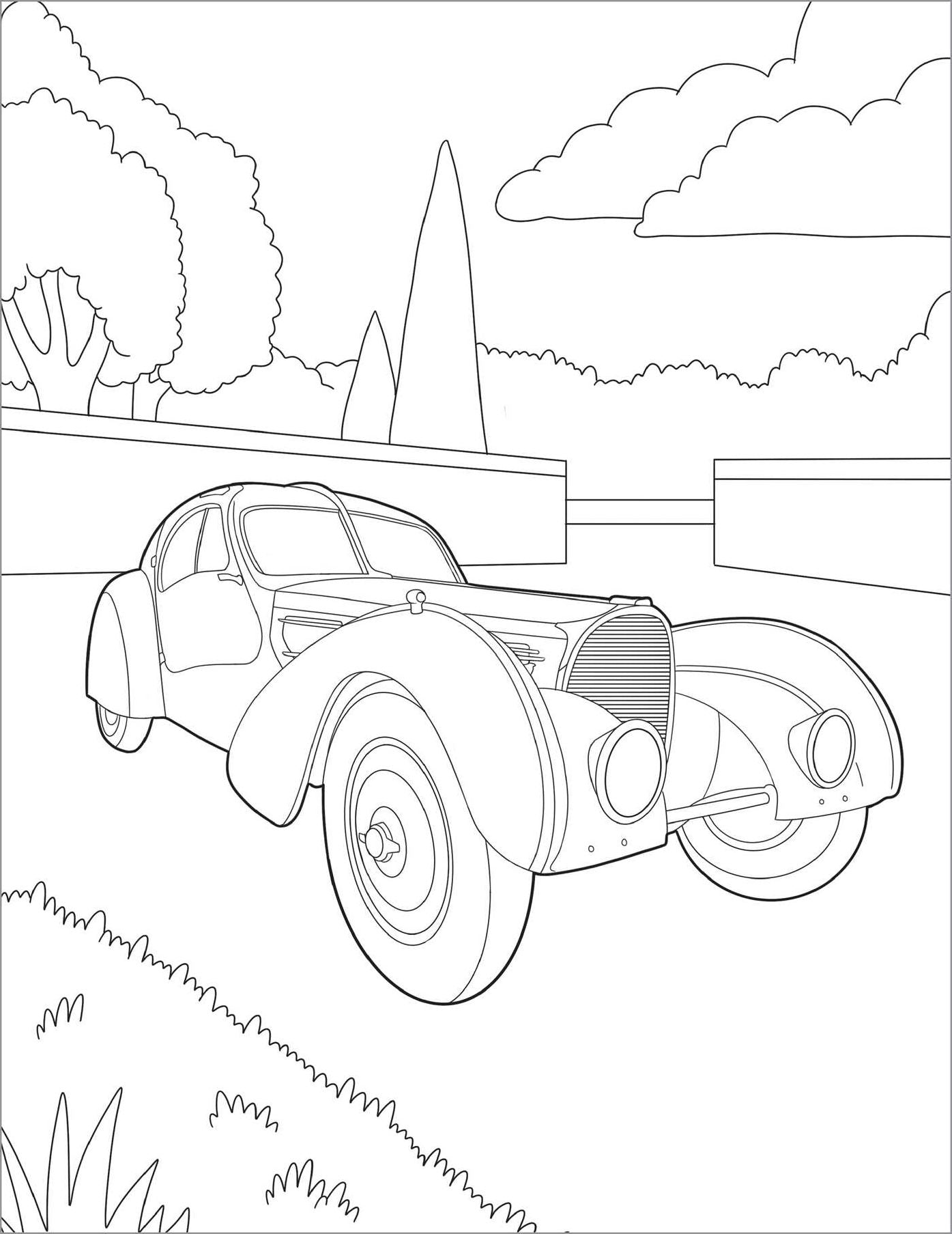 Coloring Book for Kids: Cool Cars & Trucks